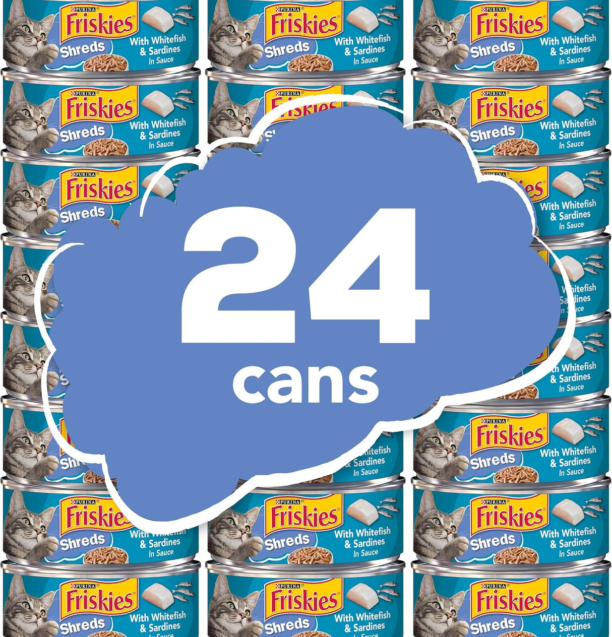 Alimento húmedo Purina Friskies para gatos 24 unidades