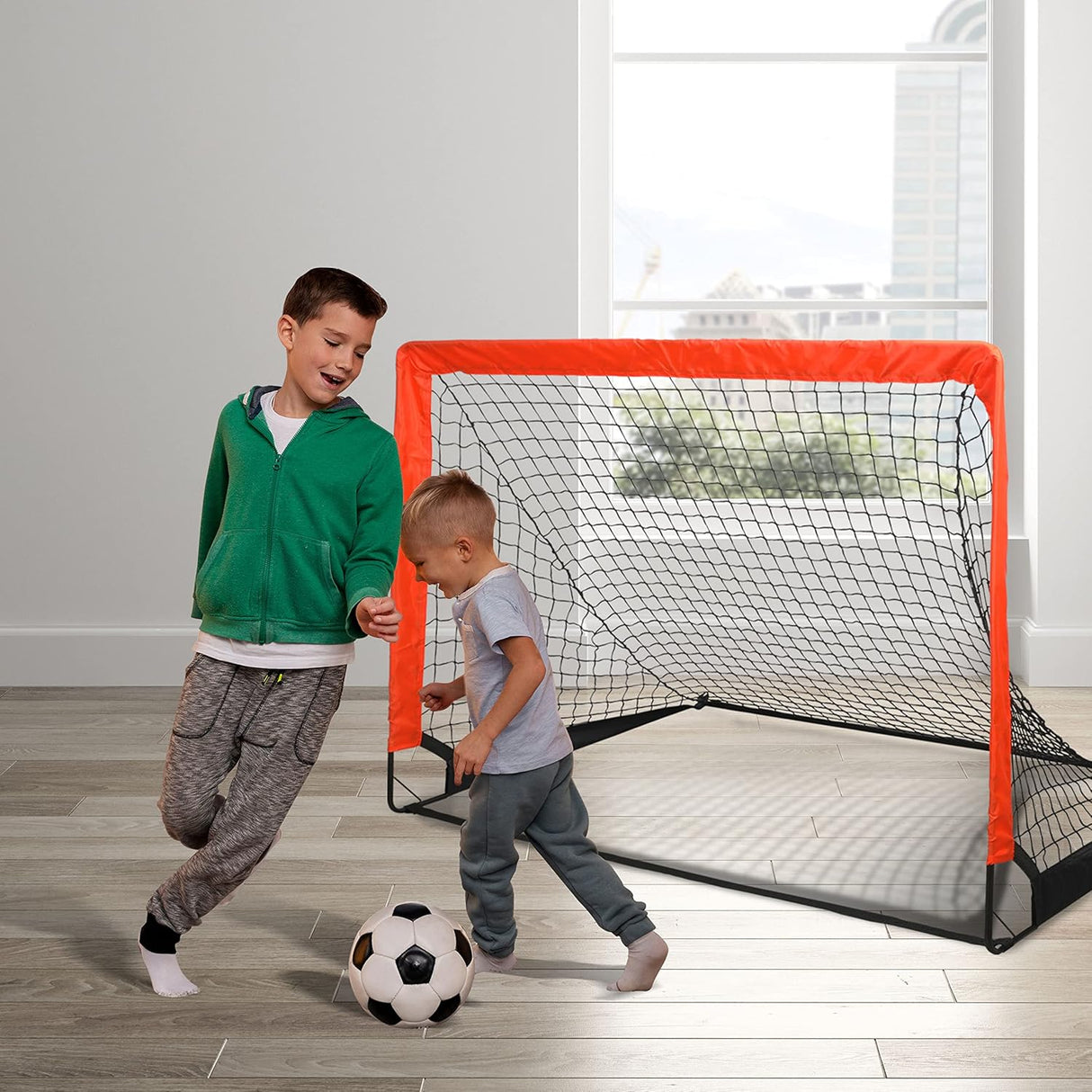 2 kits de portearías de futbol portatiles para niños