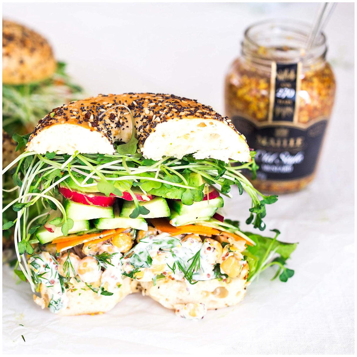 Mostaza Antiguo Maille, 7.3 oz, Sabor Tradicional, Frasco