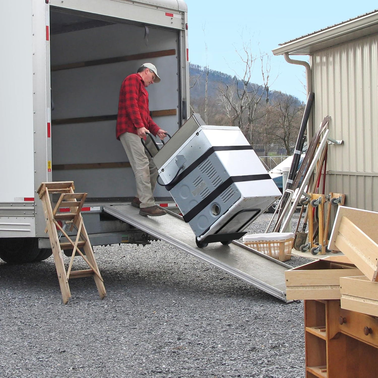 Carretilla para electrodomésticos Olympia Tools, 800 lb, con cinturón