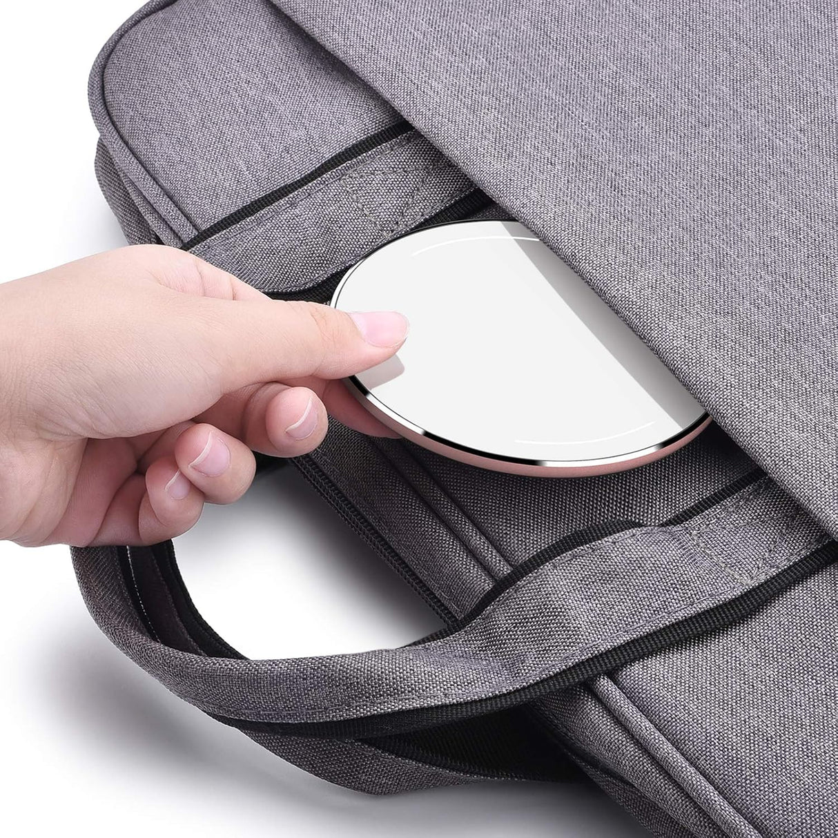 Cargador inalámbrico W1 de 10 W de aviación de aluminio