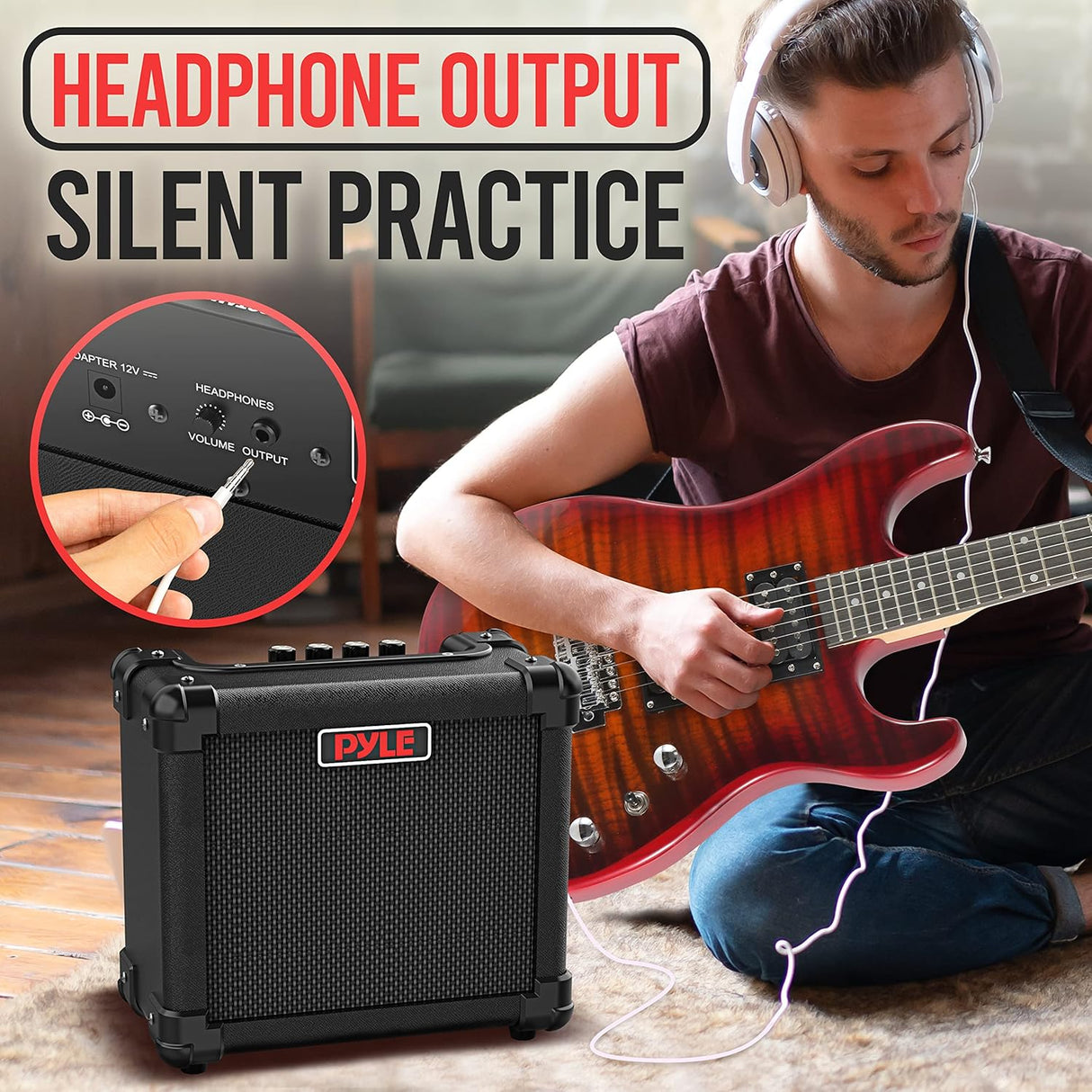 Amplificador mini de guitarra eléctrica PYLE-PRO PGTAMPL117