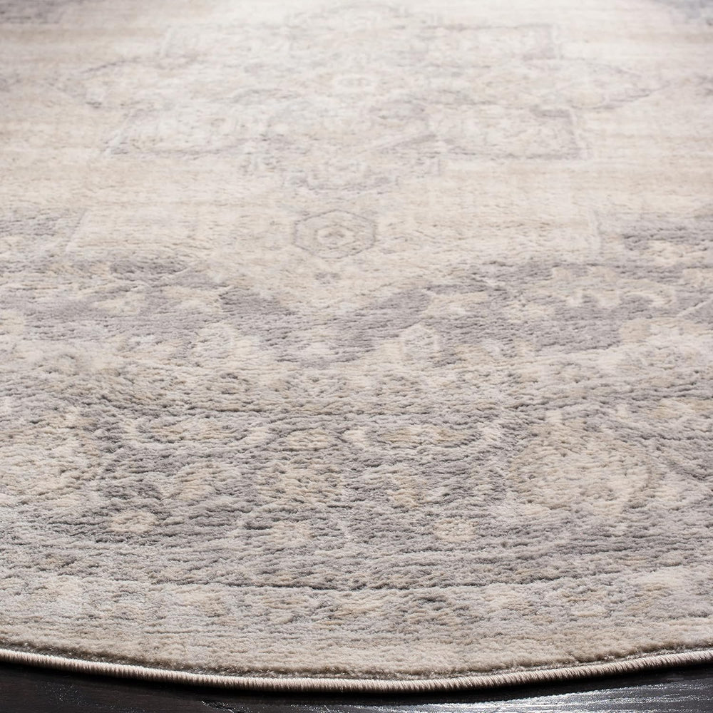 Alfombra Redonda Medallón Desgastado, Ideal para Áreas Tráfico (BNT865B)
