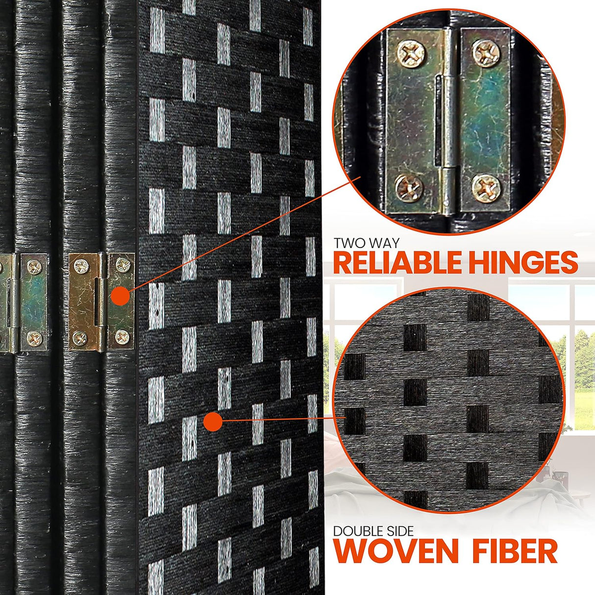 Biombos o Divisor de habitación SERENELIFE SLRDX48
