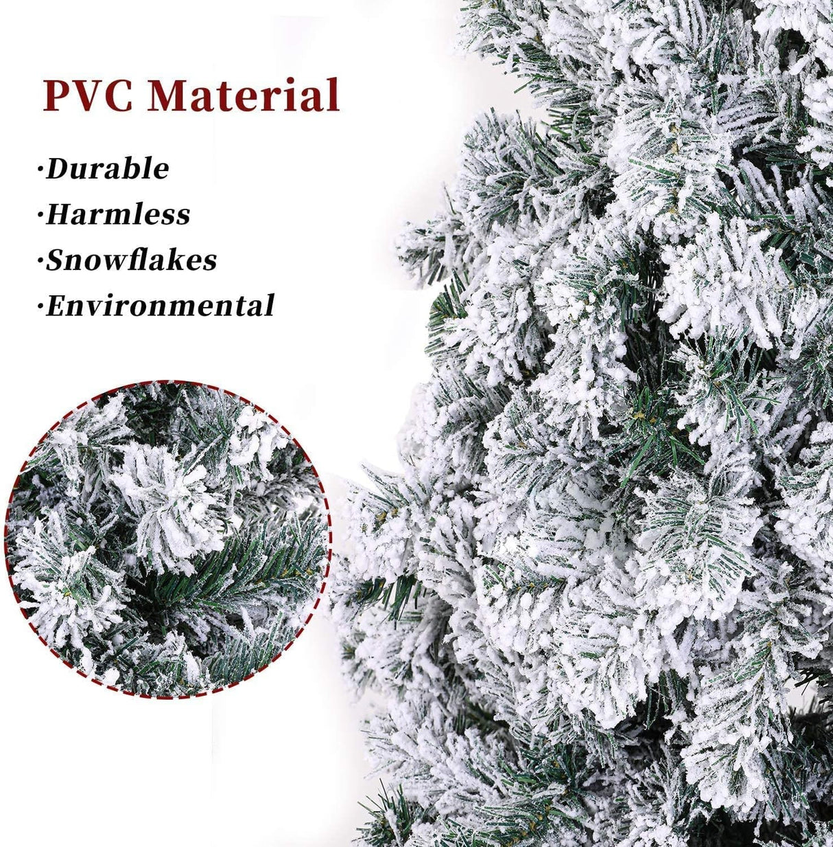 Árbol de Navidad Artificial Oakmont 7 FT, 1000 Puntas, PVC