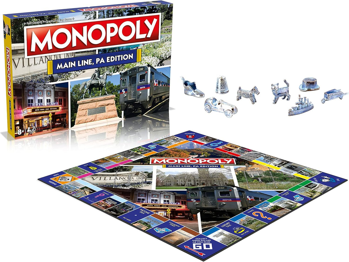 Juego de Mesa MONOPOLY - Edición Main Line, 2-6 Jugadores