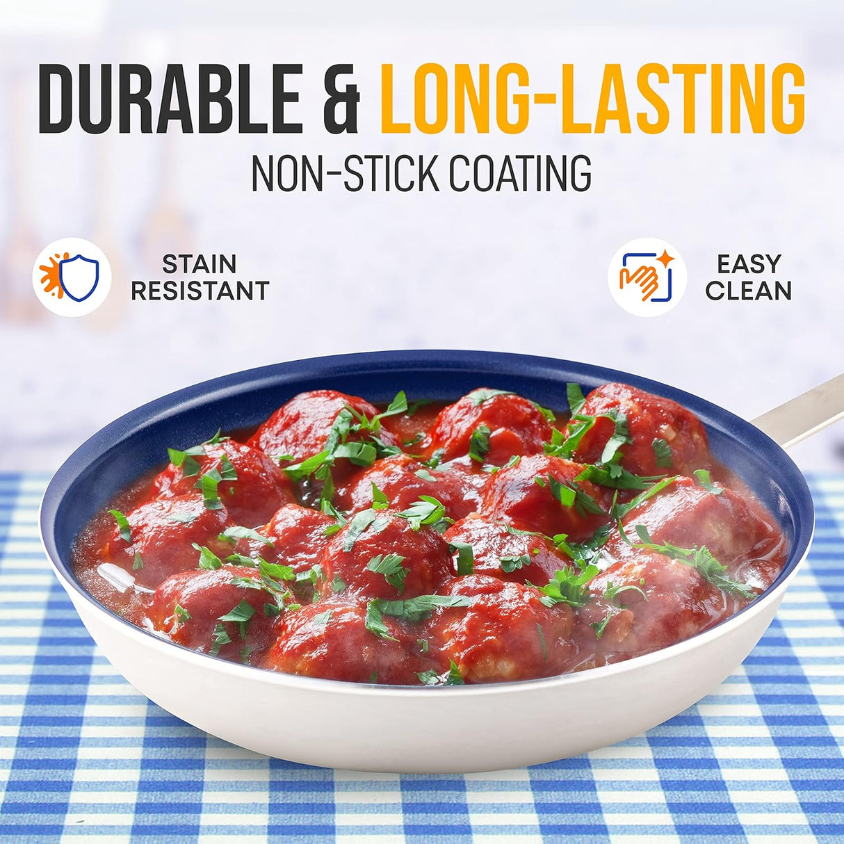 Sartén pequeña de 8 pulgadas pequeña antiadherente NCFRYP8