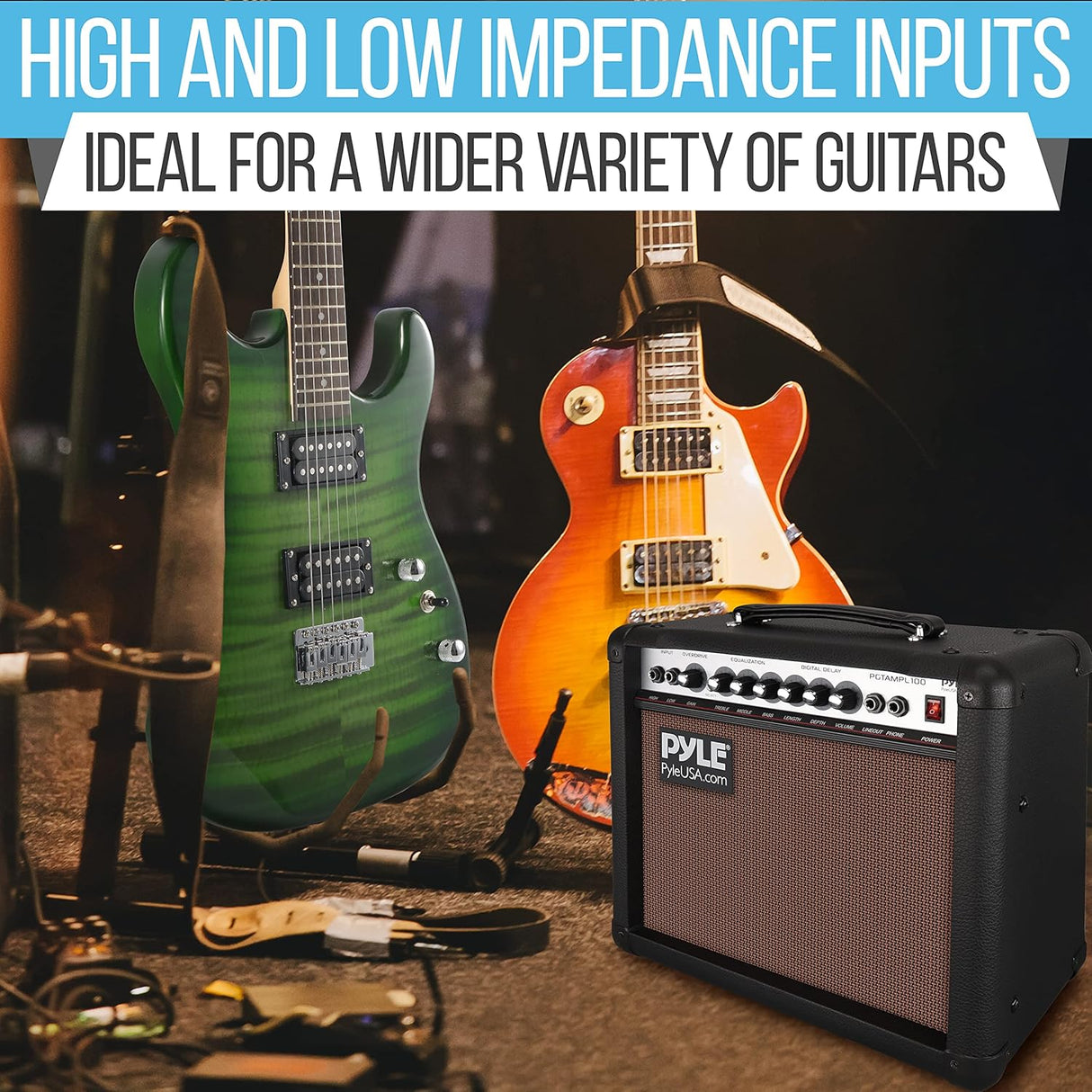 Amplificador de guitarra eléctrica PYLE-PRO PGTAMPL100