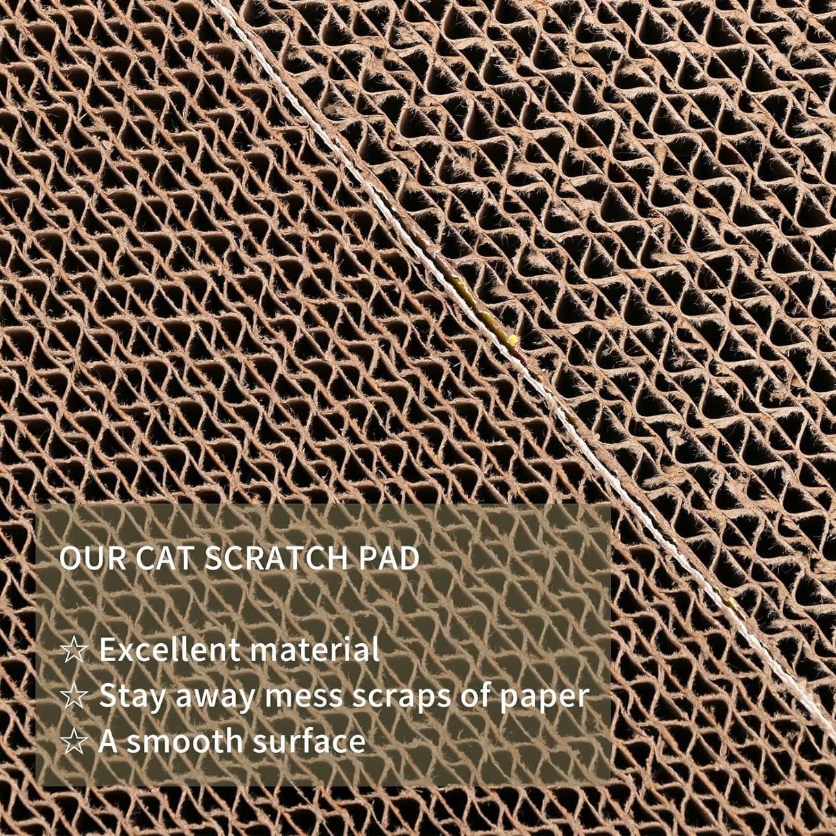 Paquete de 5 almohadillas para rascar gatos reversibles