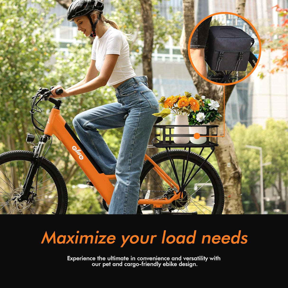 Bicicleta Eléctrica Cityone 26 750W, Batería Removible, 7 Velocidades