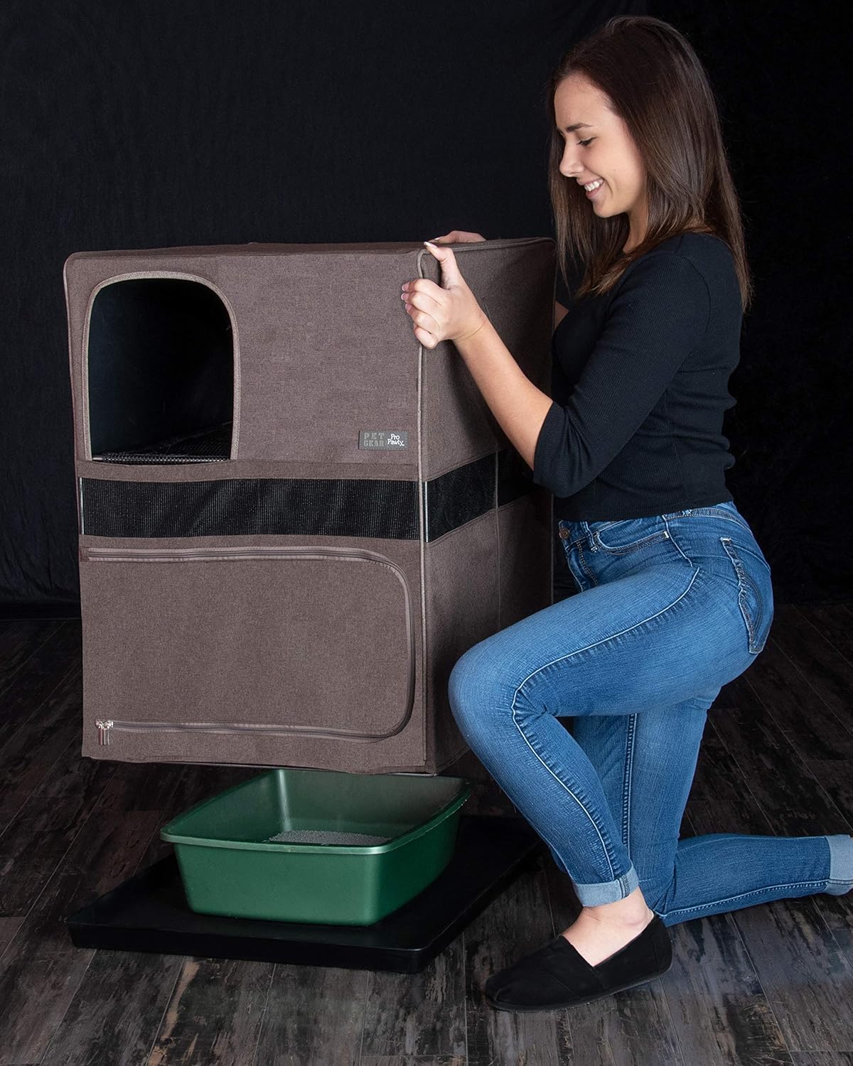 Transportador para gatos con alfombrilla PG4619ESCU Pet Gear