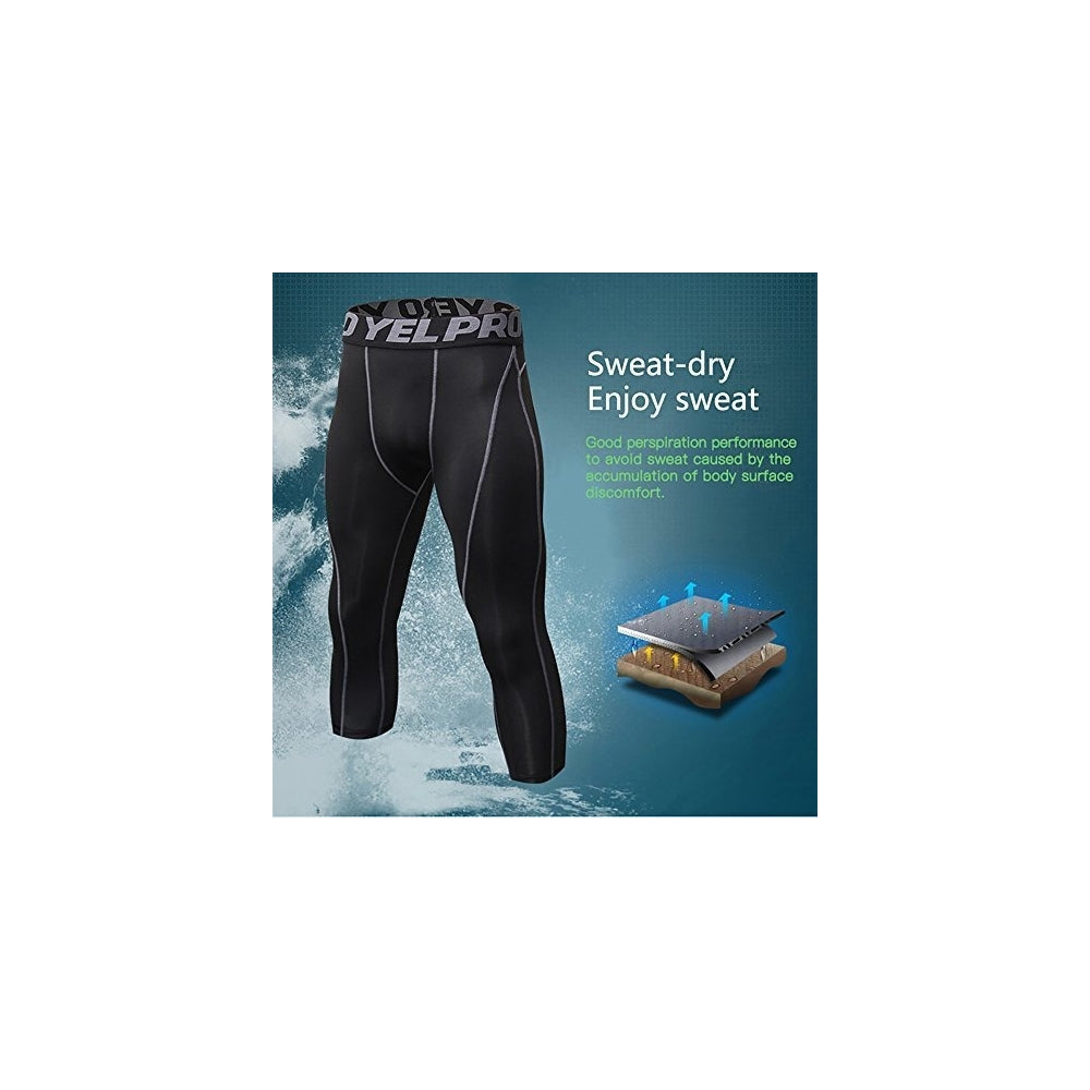 Pantalones cortos deportivos 3/4 Capri de hombre