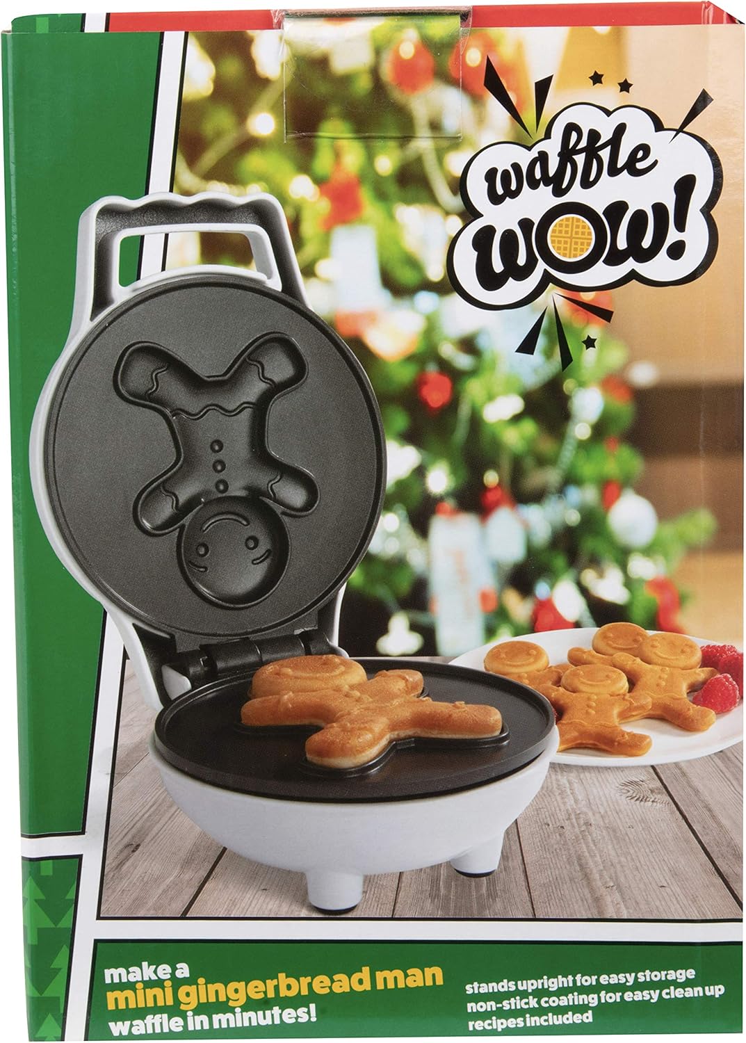 Mini Waffle Maker de Jengibre - Cocinero Eléctrico 4 Pulgadas