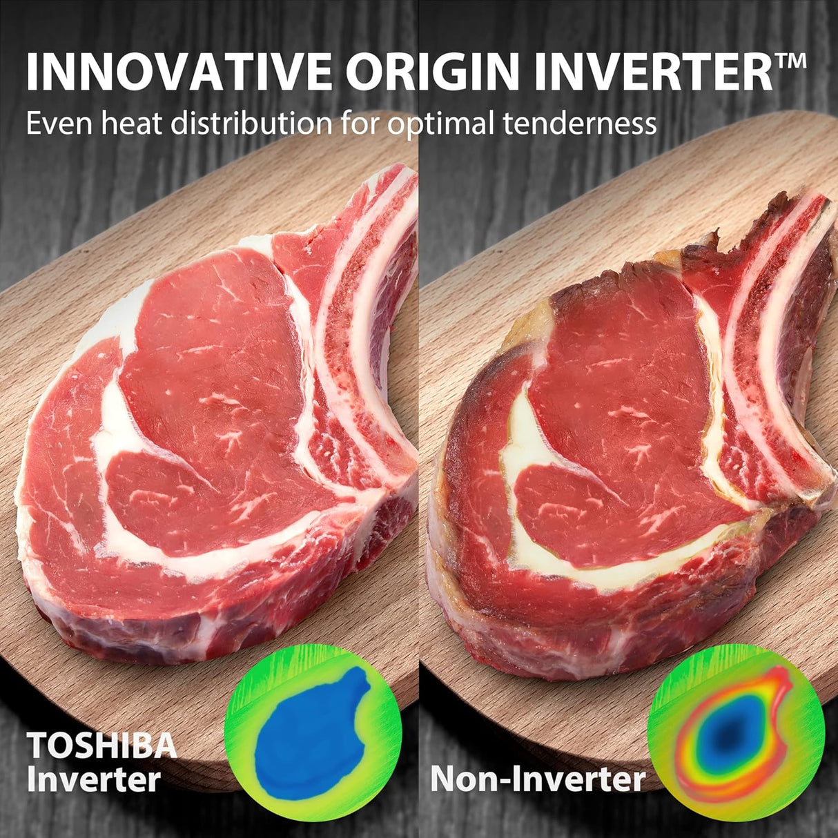 Horno Microondas TOSHIBA 1.0 cu.ft Inverter 1000W con Freír