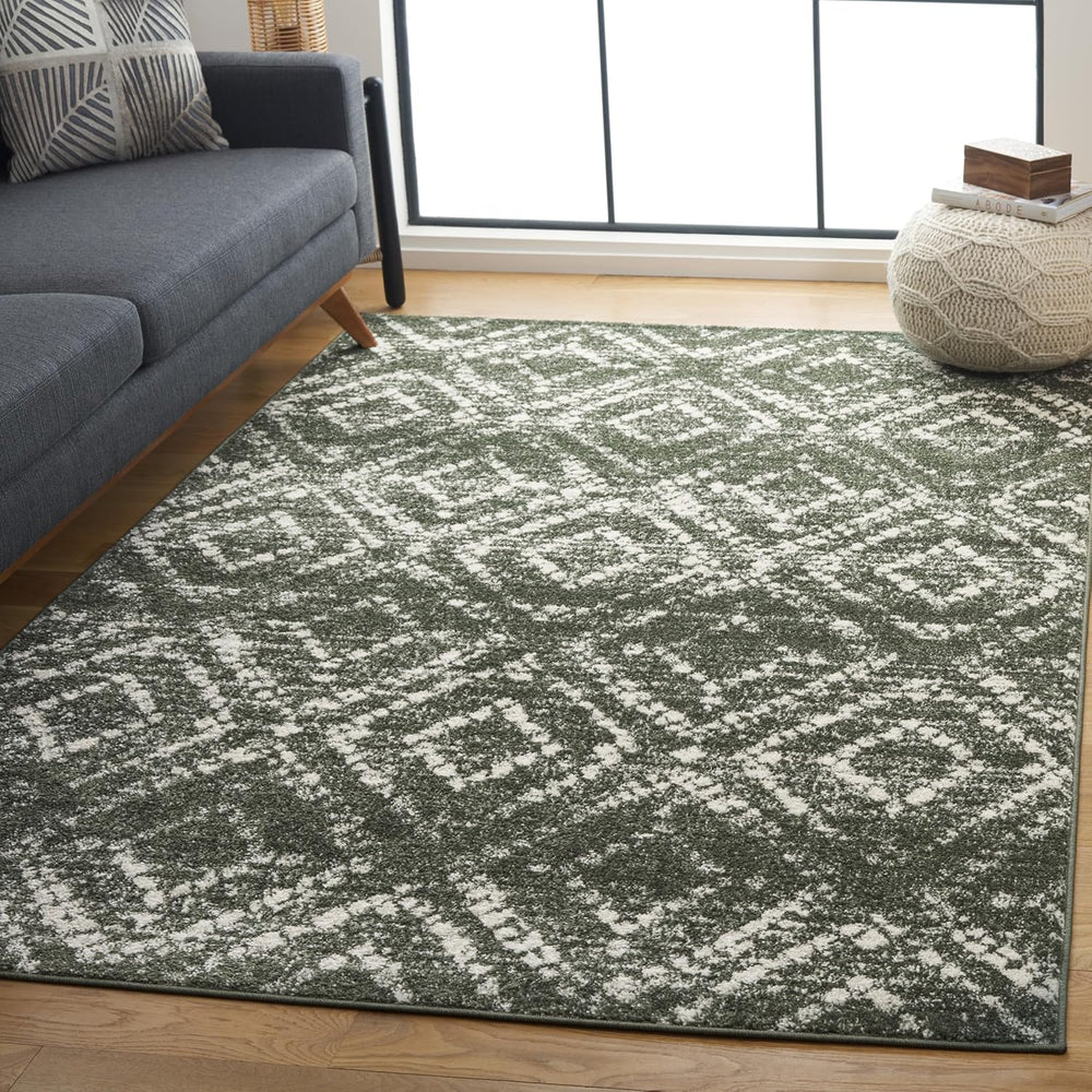 Alfombra de área Geométrica, Antidesgarro y de Fácil Cuidado, ADR131E-6