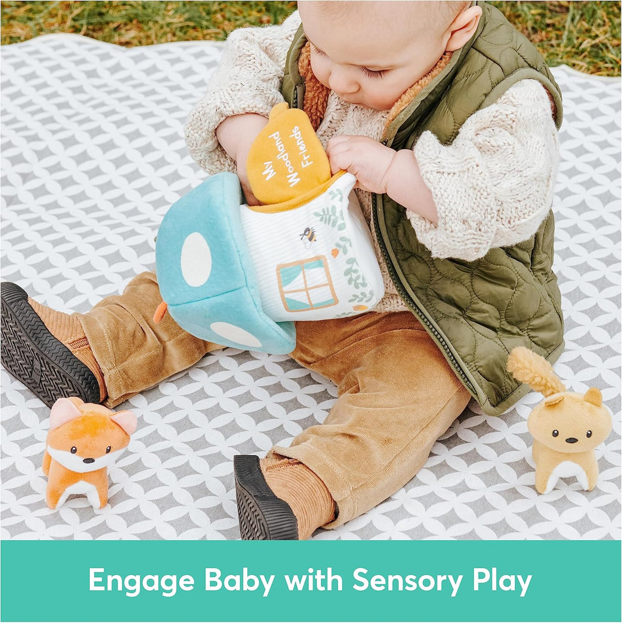 Juego de Peluche GUND Baby Woodland, 5 piezas, 7.5”