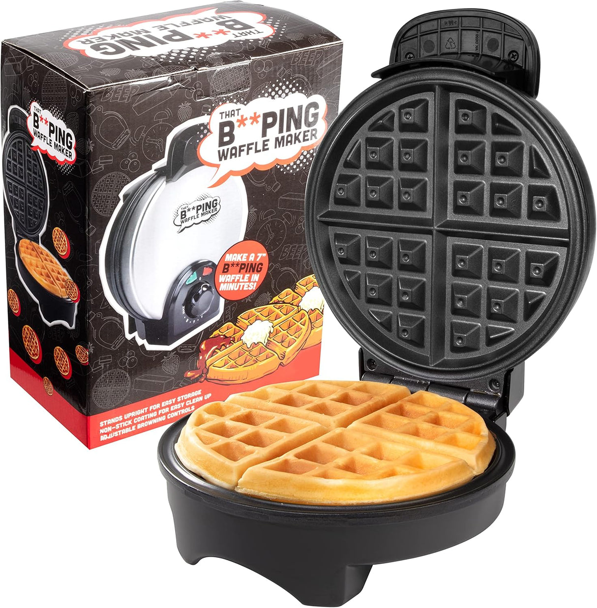 Waffle Maker 7 - Beep cuando está listo, control de dorado