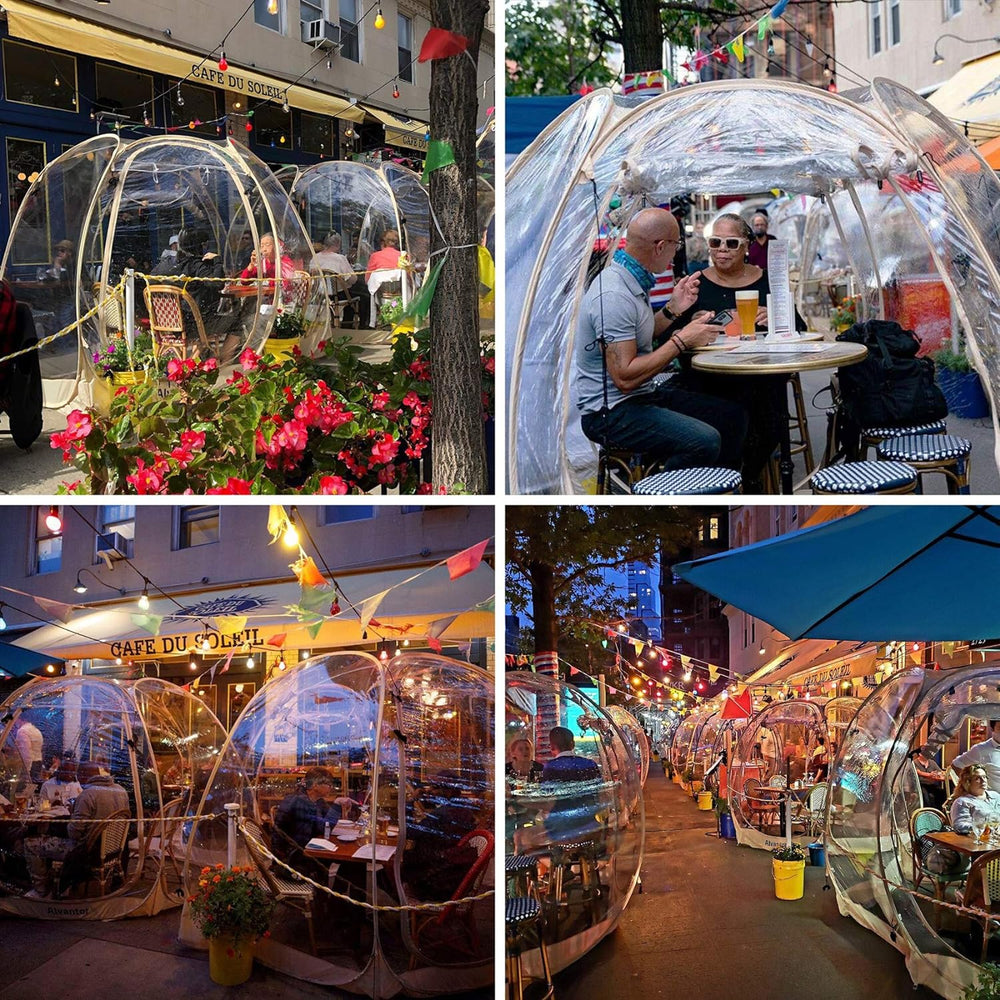 Tienda de campaña iglú instantánea para patios  Beige