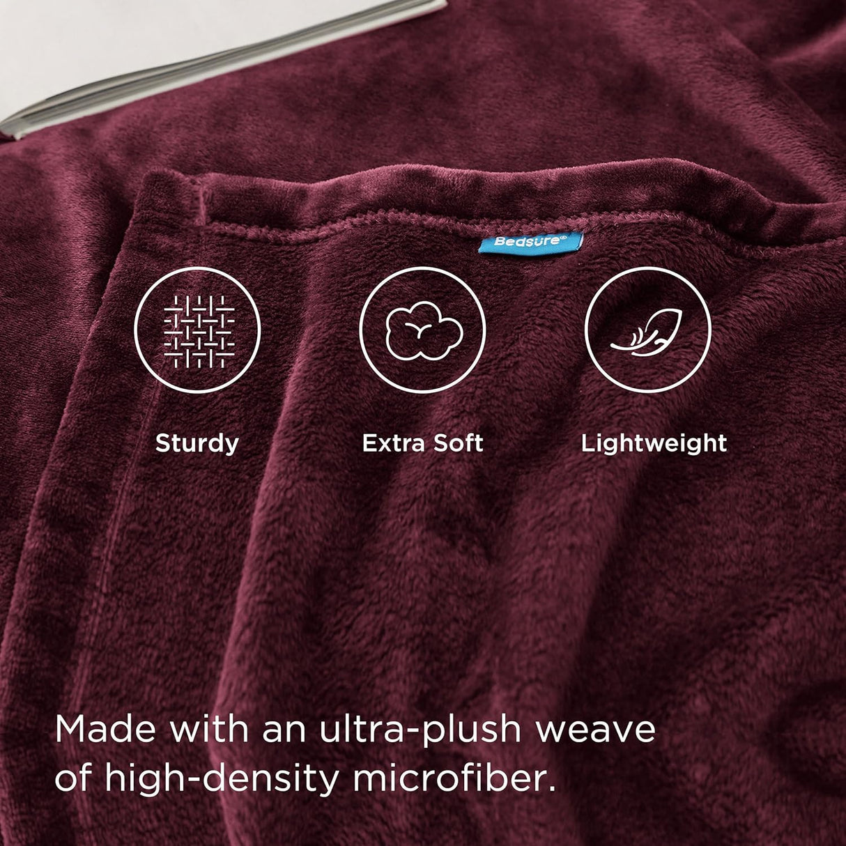 Manta Fleece Bedsure - 300GSM, Suave y Ligera, Modelo Throw