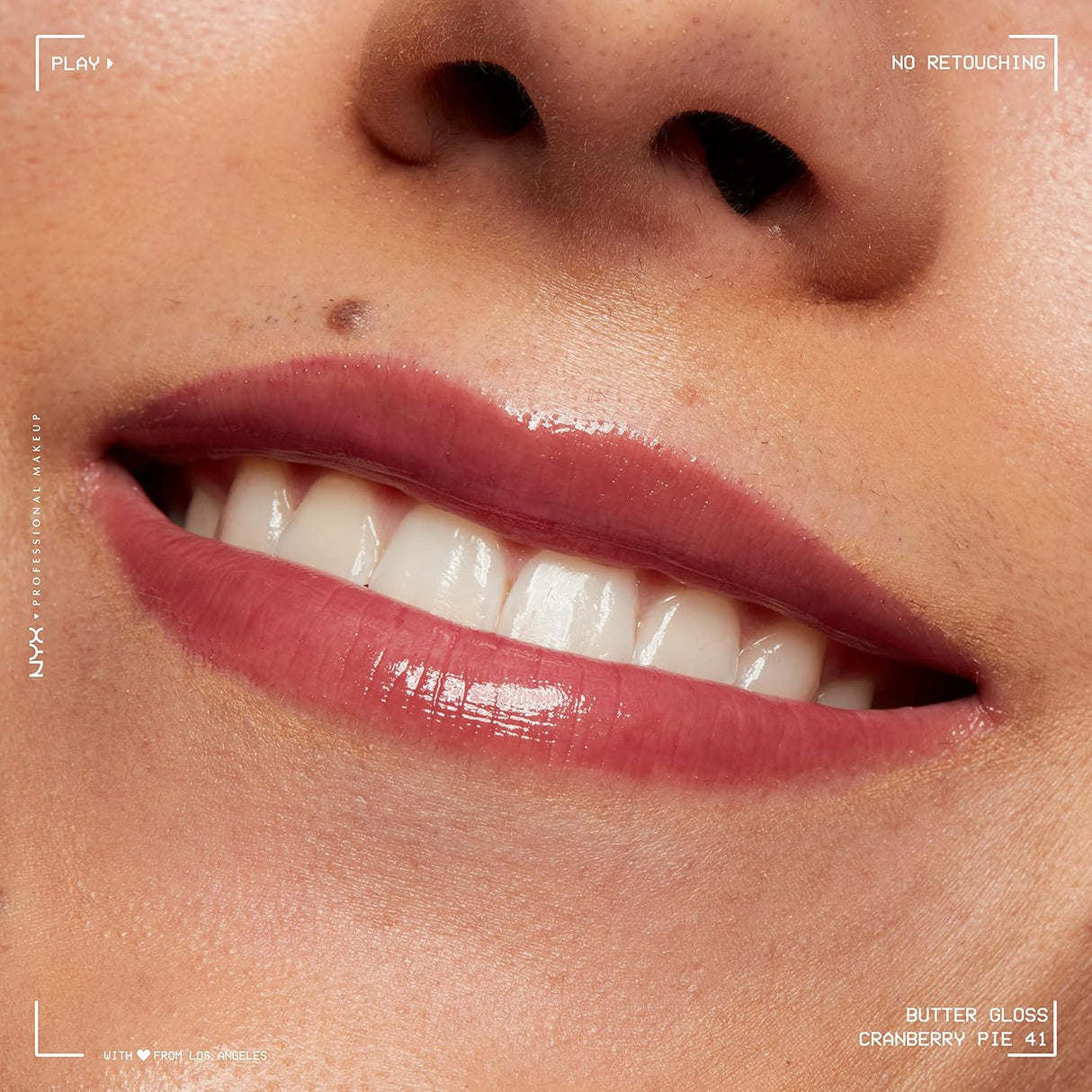 Brillo labial profesional gloss NYX Pastel de arándanos