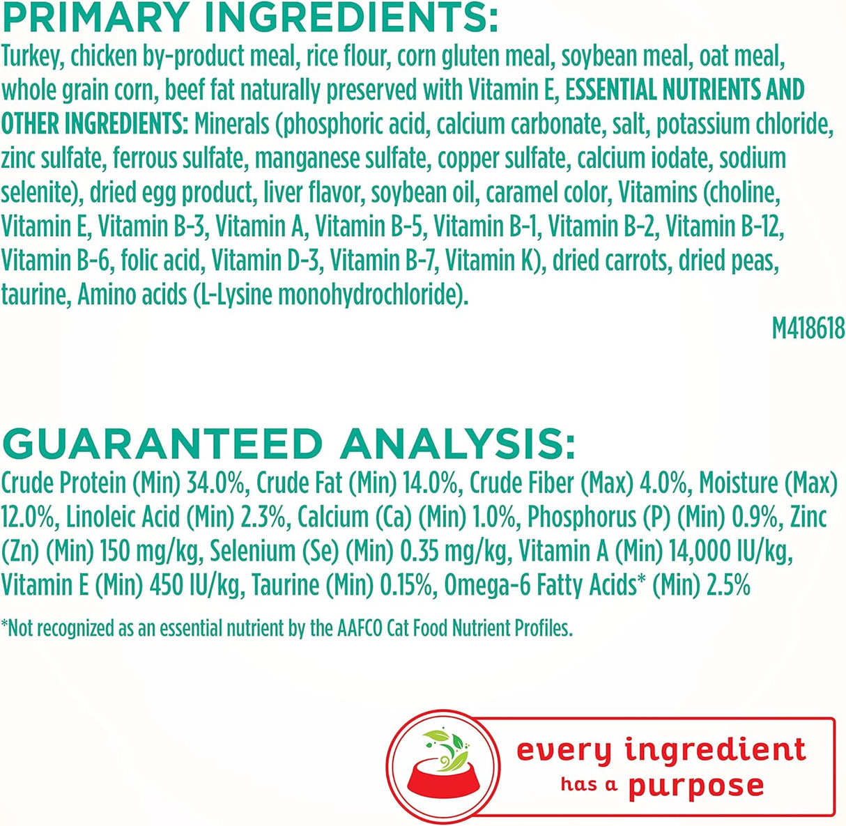 Alimento para gato adulto premium Purina One sistemas sensibles, Sistemas sensibles