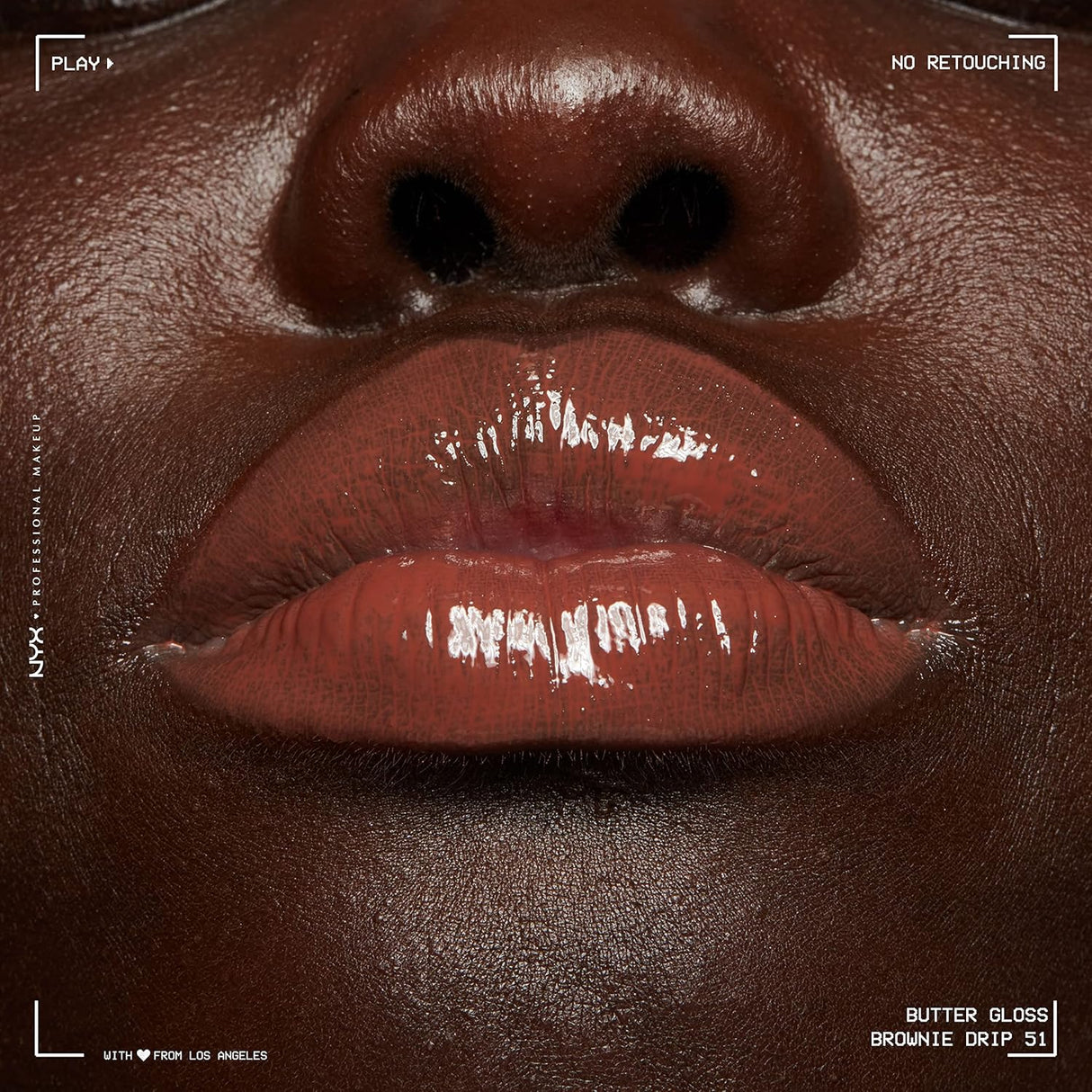 Brillos Labiales antiadherente marrón profundo