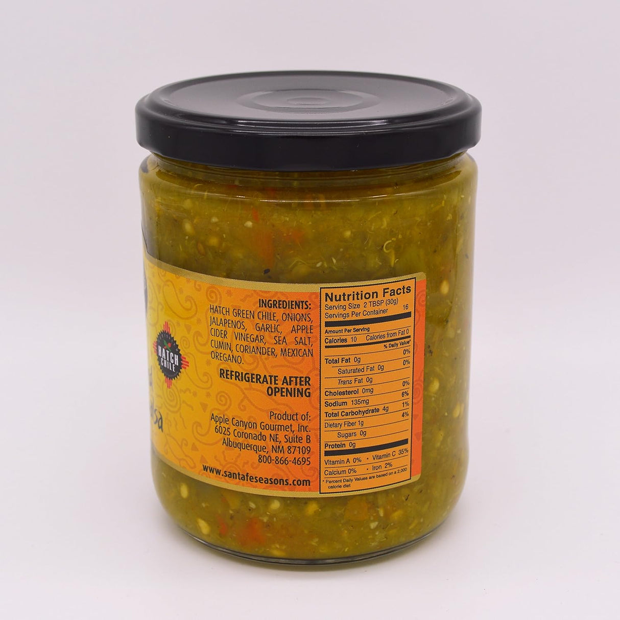 Salsa Santa Fe Seasons Chile Verde Asado, 16 Oz