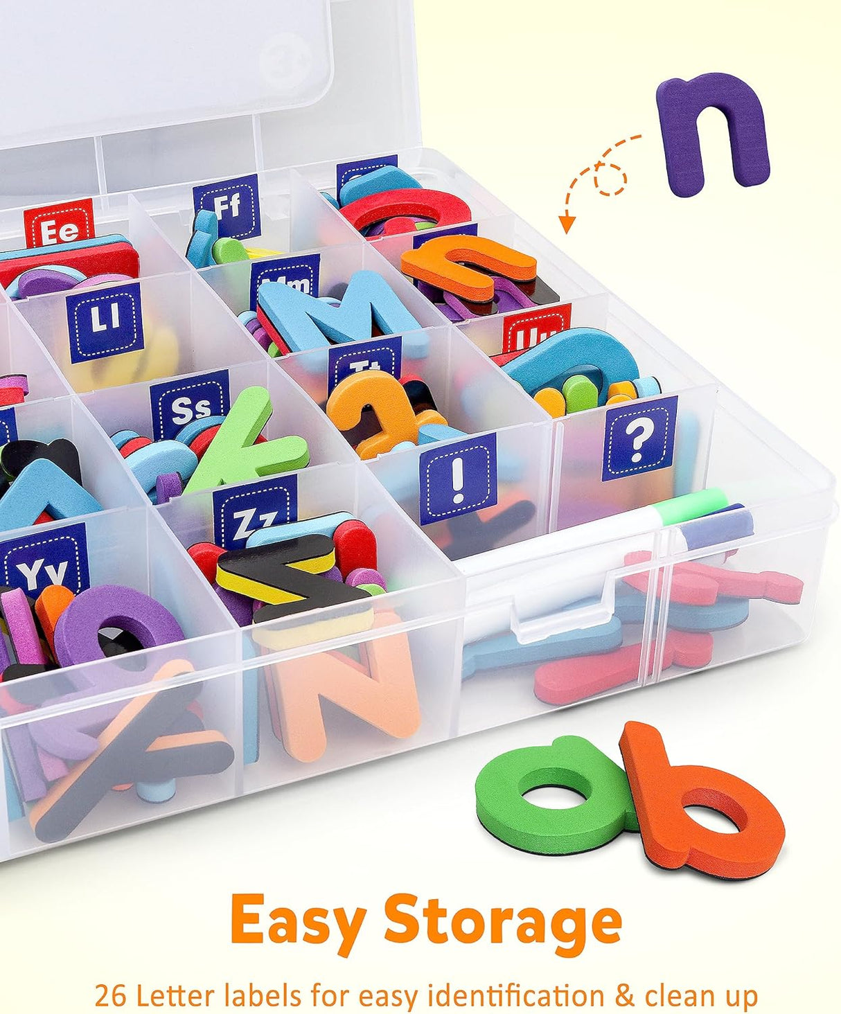 Letras Magnéticas Coogam 234 Pzs, Foam ABC, Juego Educativo