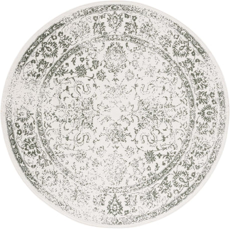 Alfombra de área redonda, diseño oriental, fácil cuidado, ADR109X