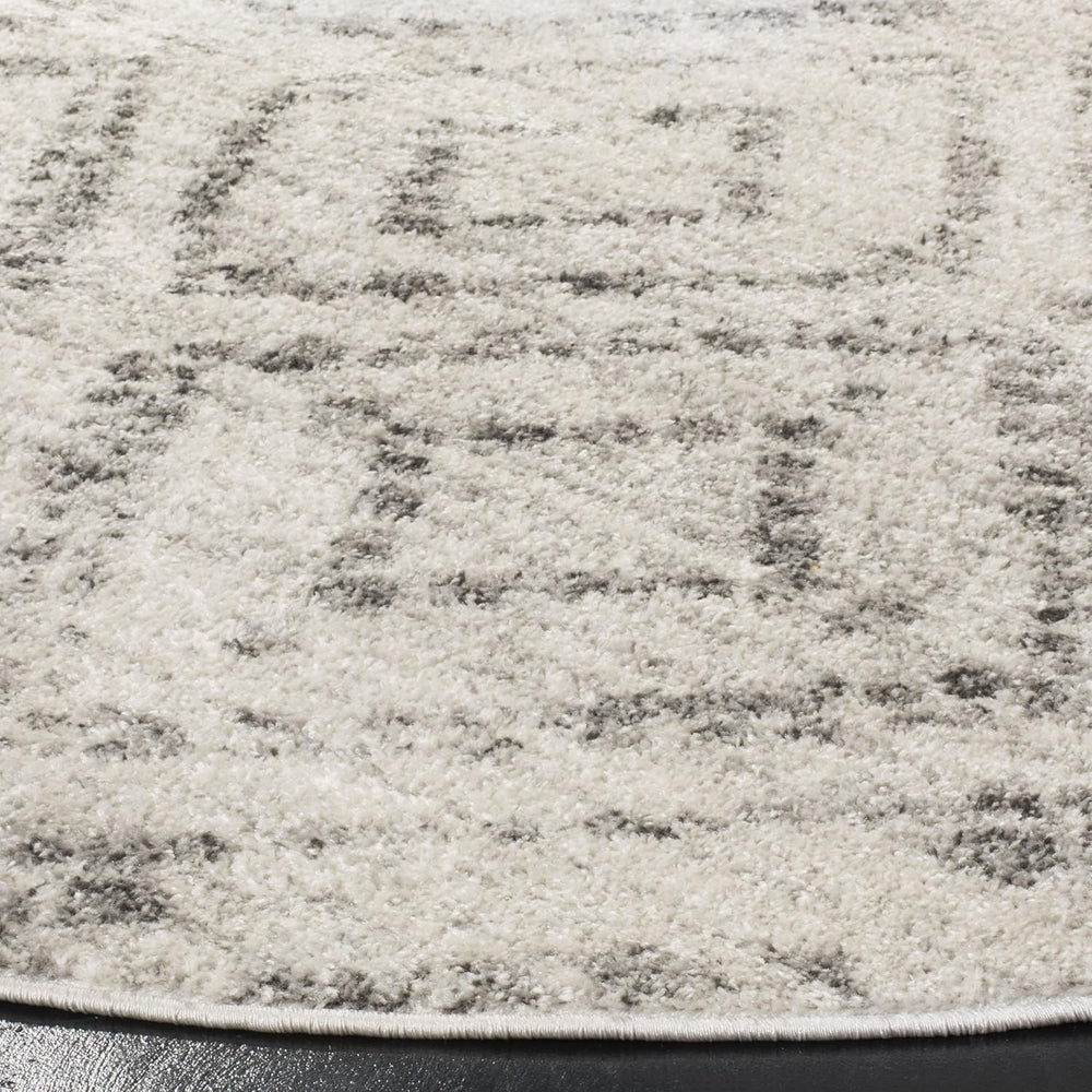 Alfombra moderna redonda 5' con diseño diamante ADR131C