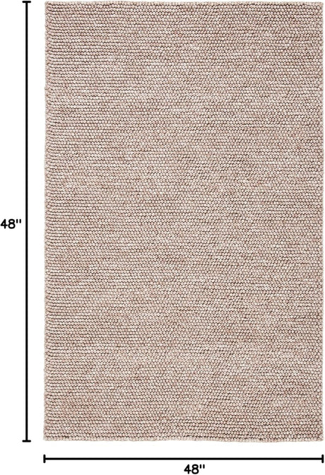 Alfombra de área de lana texturizada, modelo NAT620T-4SQ