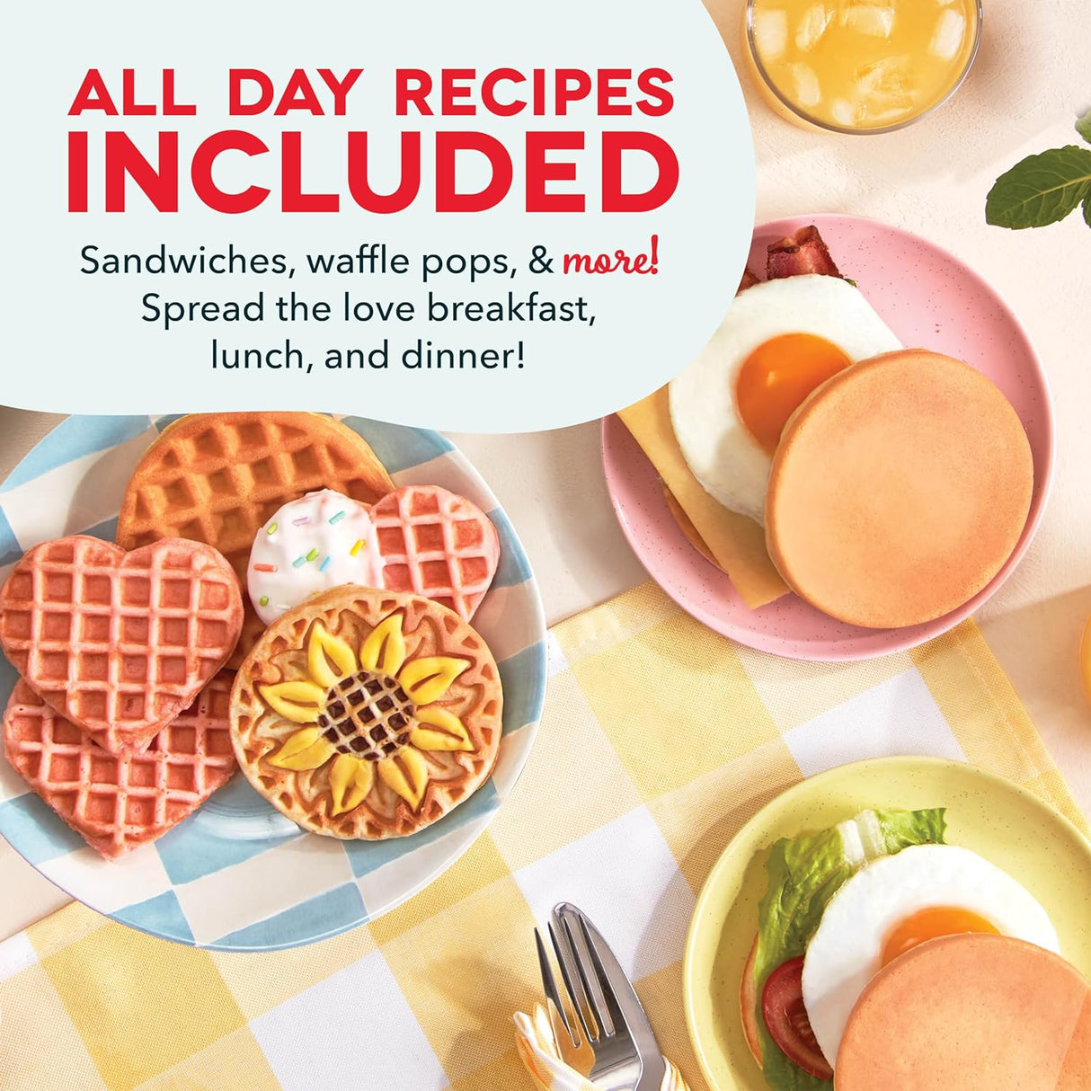 Mini Waffle Maker DASH Multimaker, 4 en 1, Placas Removibles