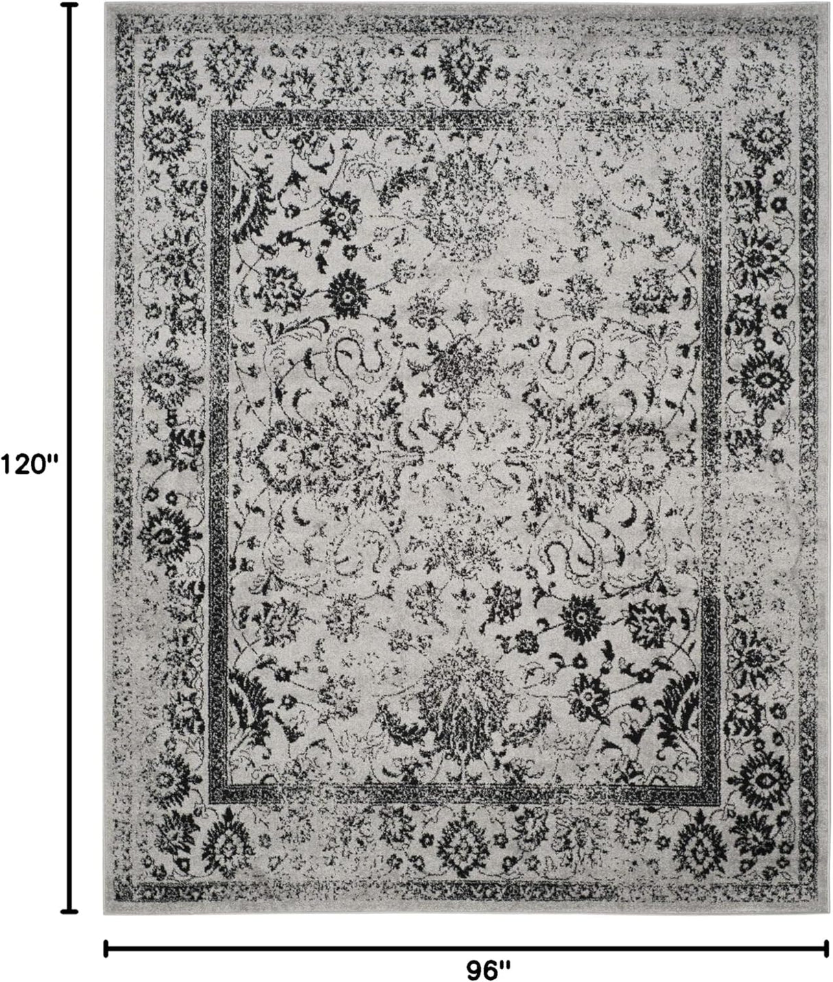 Alfombra Área Oriental Desgastada, Fácil Cuidado, ADR109B