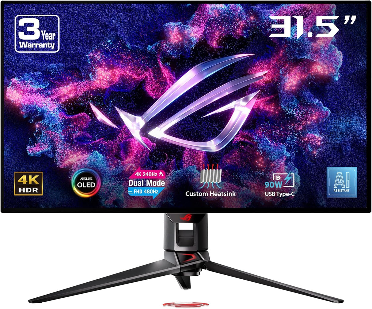Monitor Gaming 32 4K ASUS ROG Swift, 240Hz, PG32UCDP