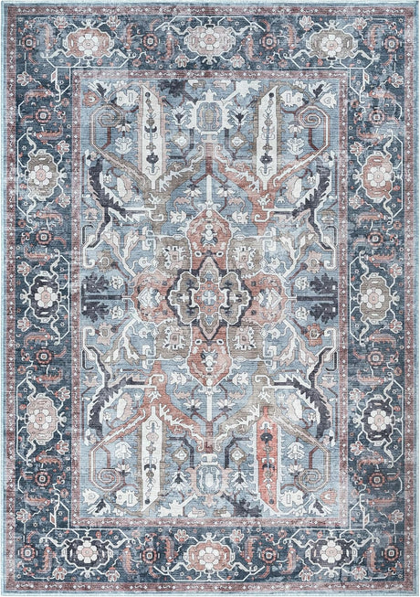 Alfombra Lavable 8x10 Adiva Antideslizante para Hogar