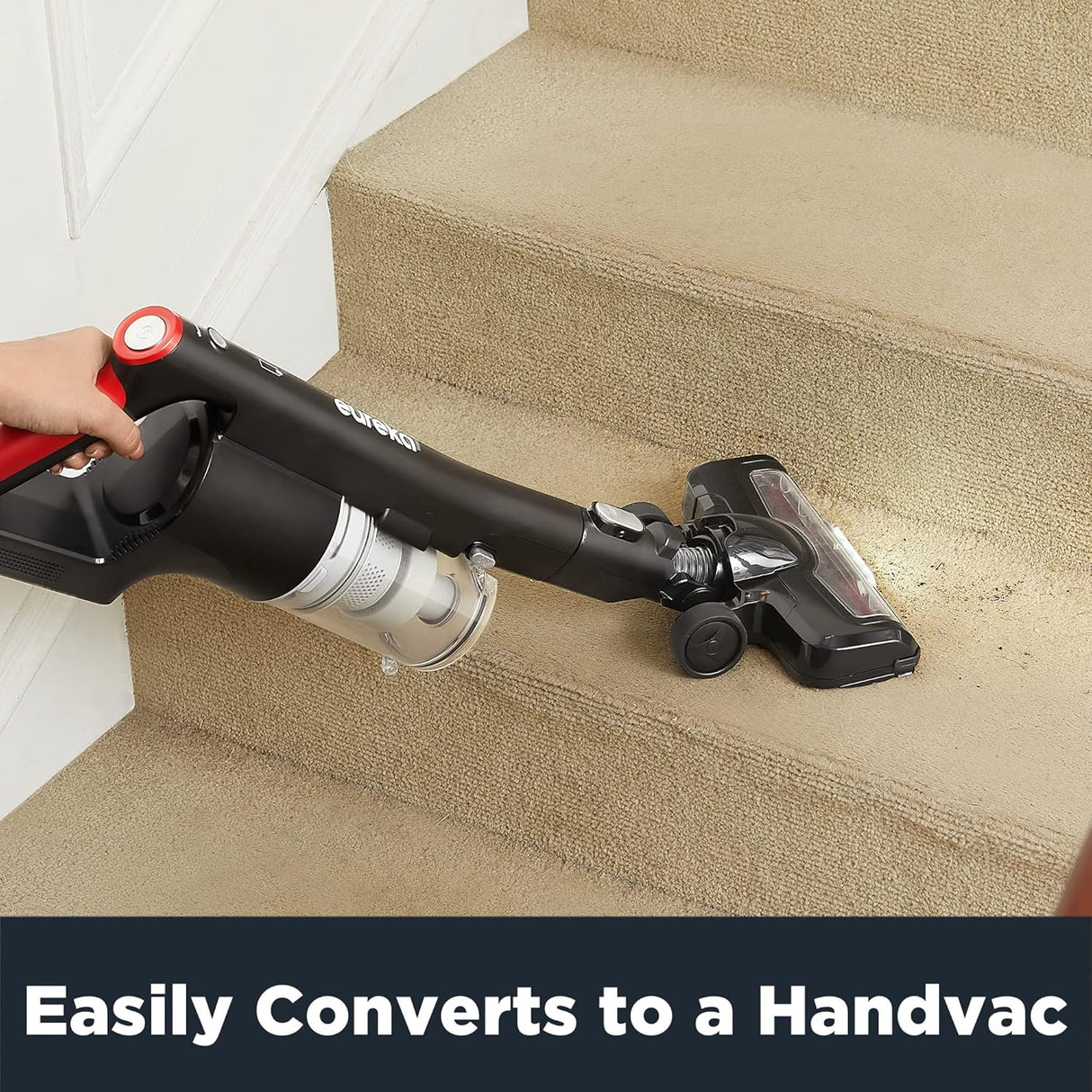 Aspiradora inalámbrica alta eficiencia de madera luces LED