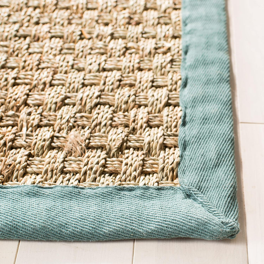 Alfombra de fibra natural, diseño de mimbre, modelo NF114M