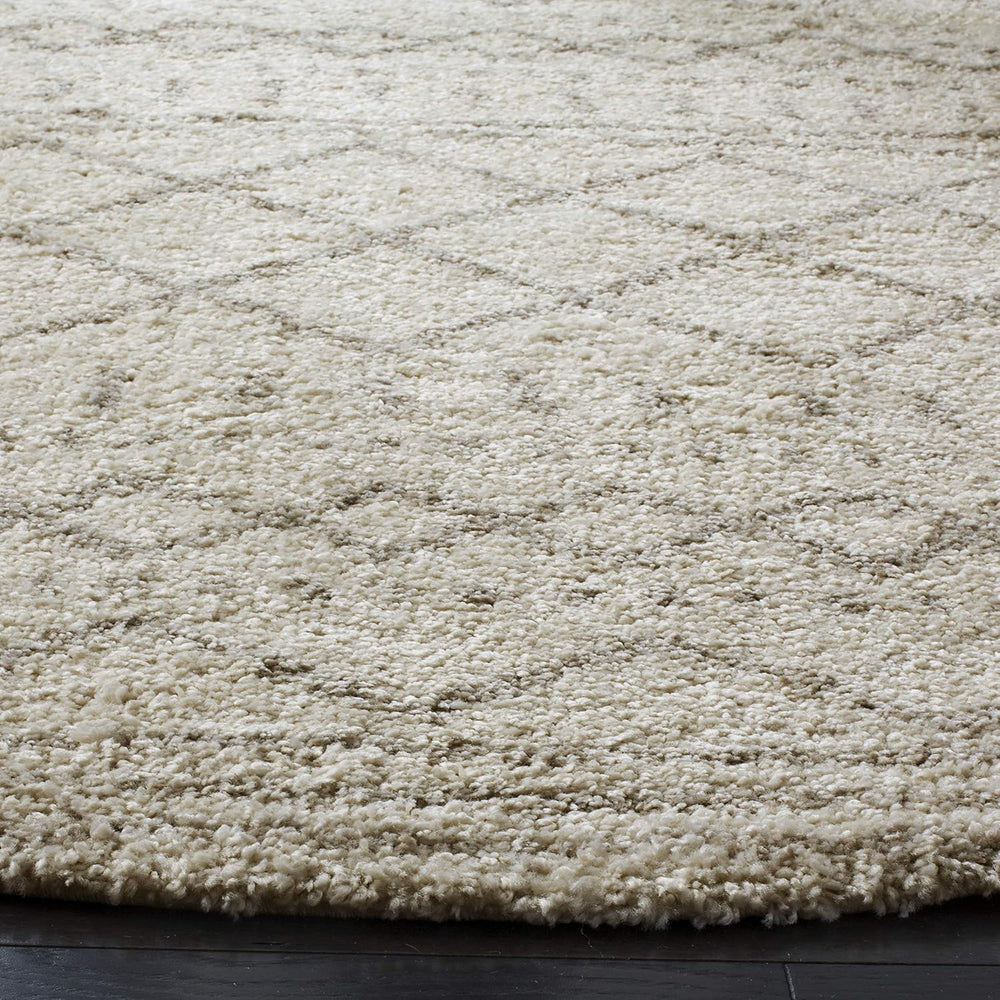 Alfombra Redonda Shag - Diseño Marroquí, 1.6 Grosor, ASG741A