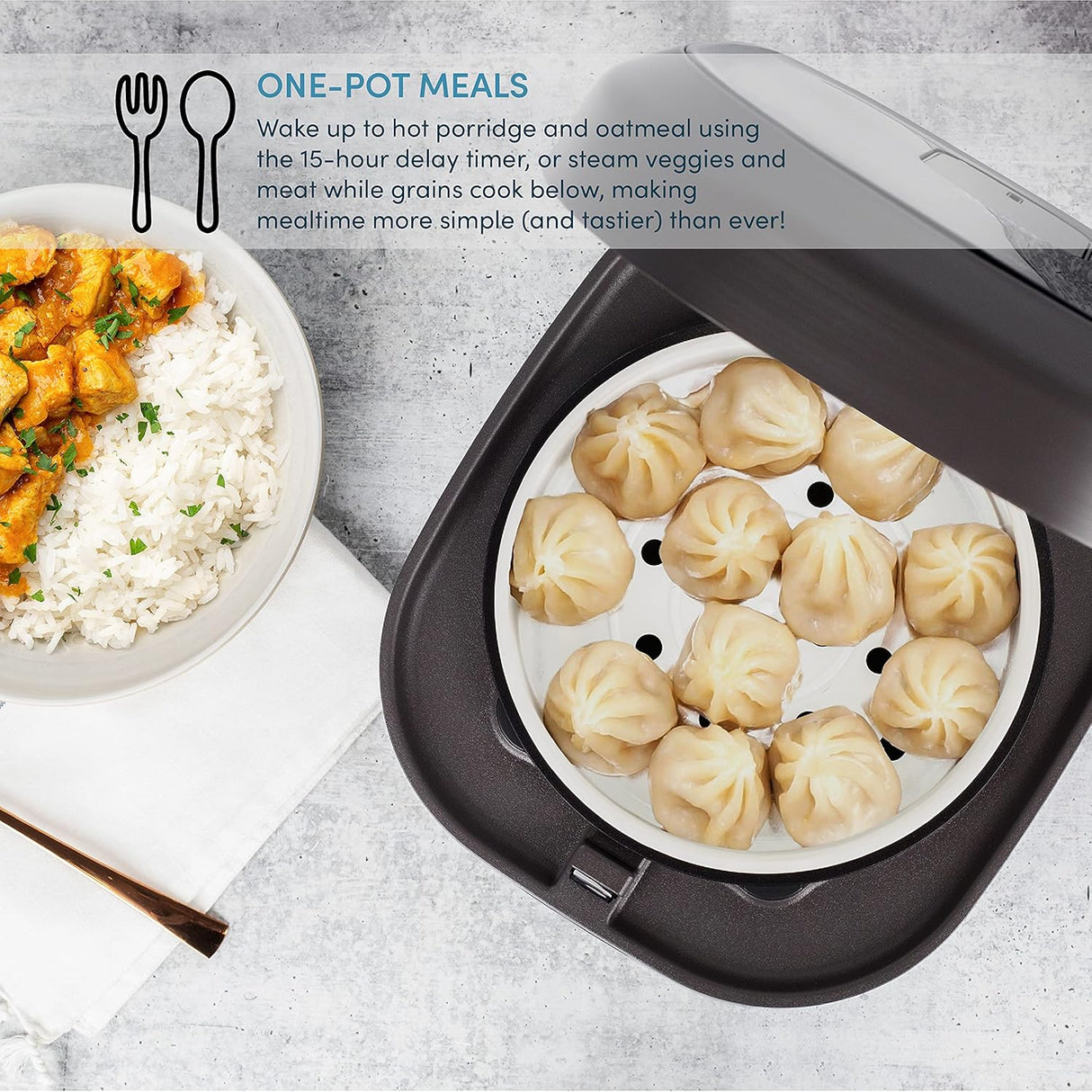 Arrocera Aroma 12 Tazas, 3Qt, Inducción, Multicooker, ARC-7606B