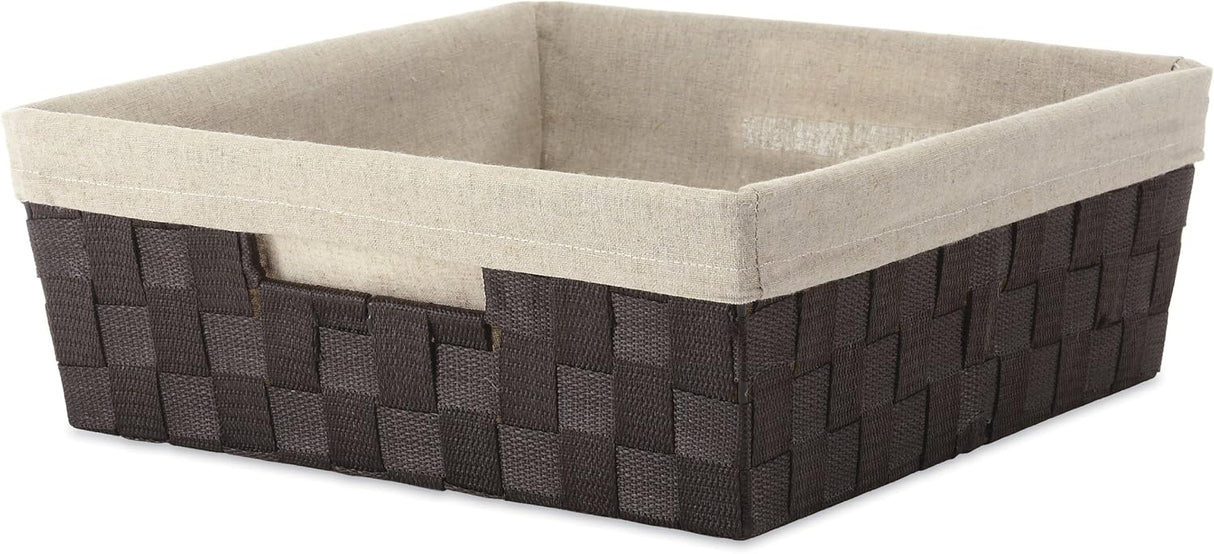 Cesto de almacenamiento con correa tejida - Modelo Whitmor