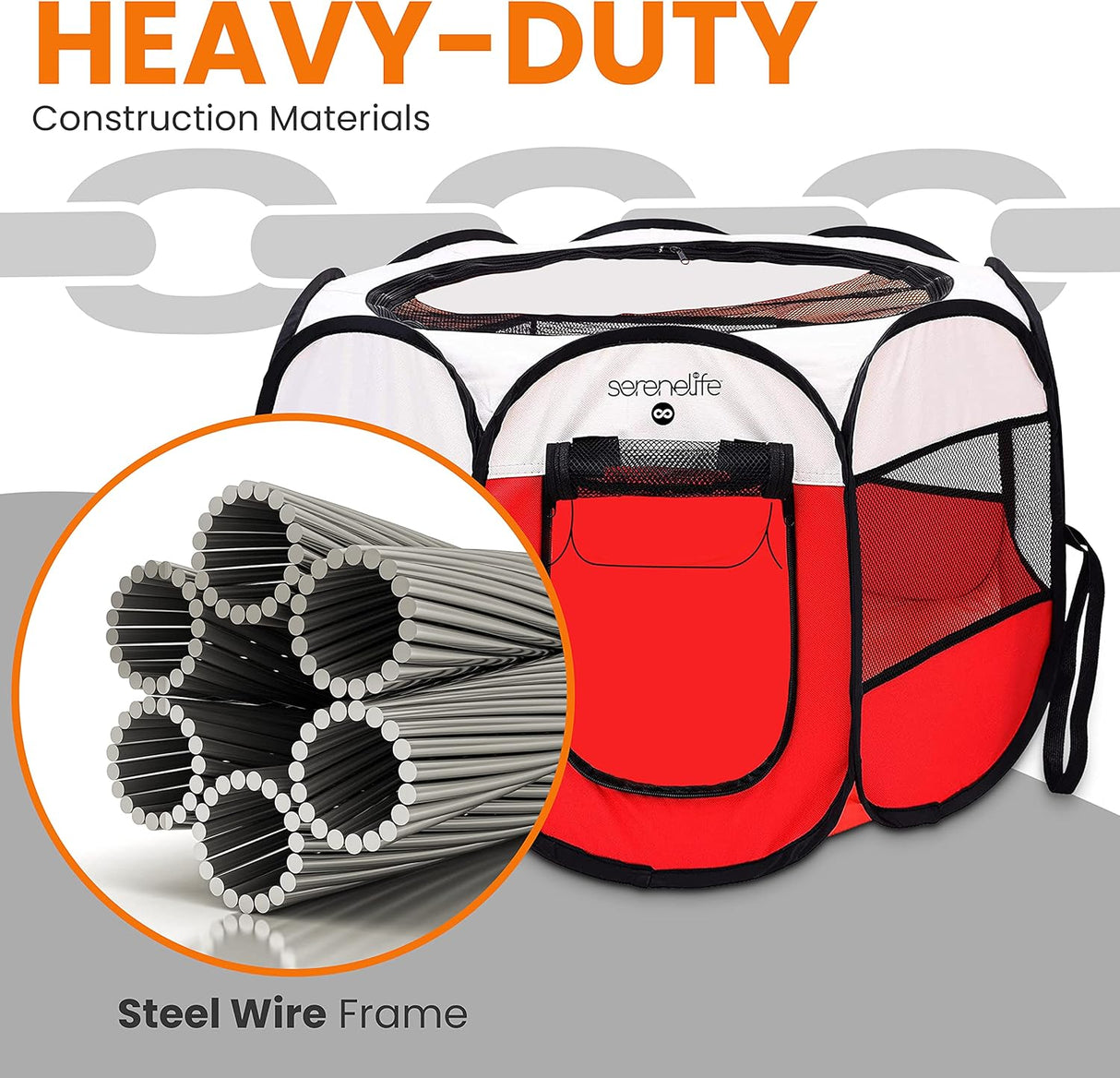 Casa para Perros plegable portátil SERENELIFE SLPTMLR109