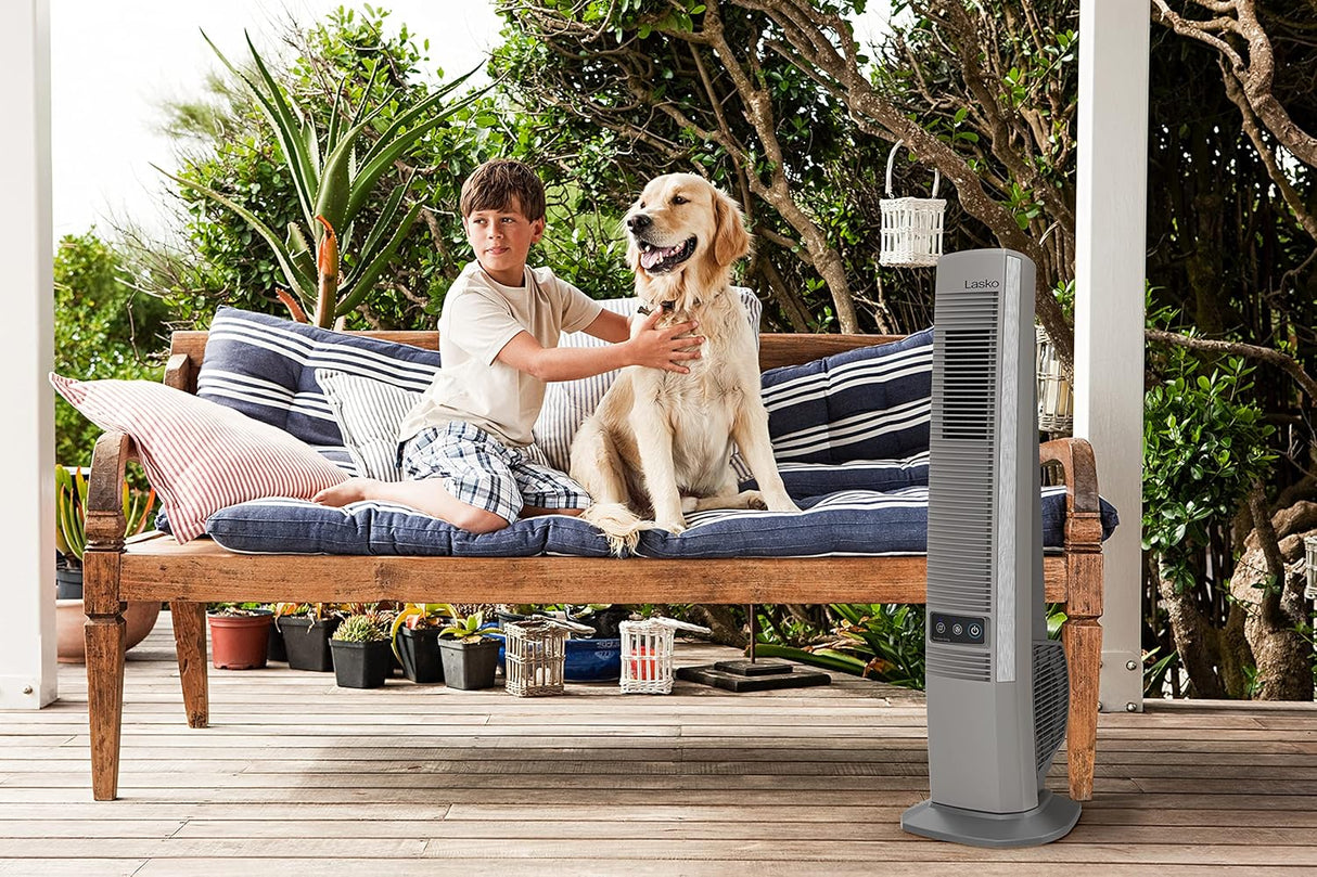 Ventilador de Torre Oscilante Lasko, 4 velocidades, YF202