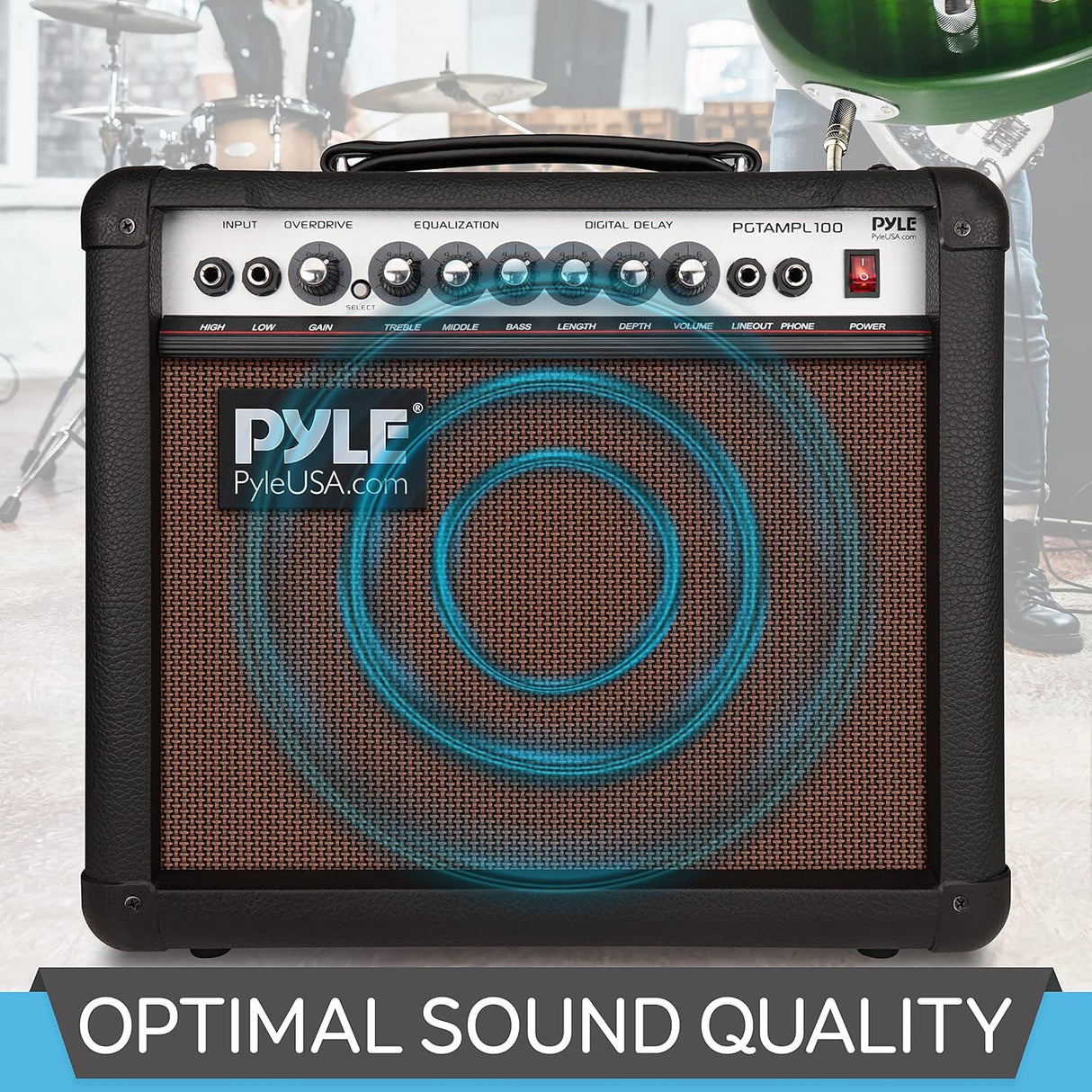 Amplificador de guitarra eléctrica PYLE-PRO PGTAMPL100