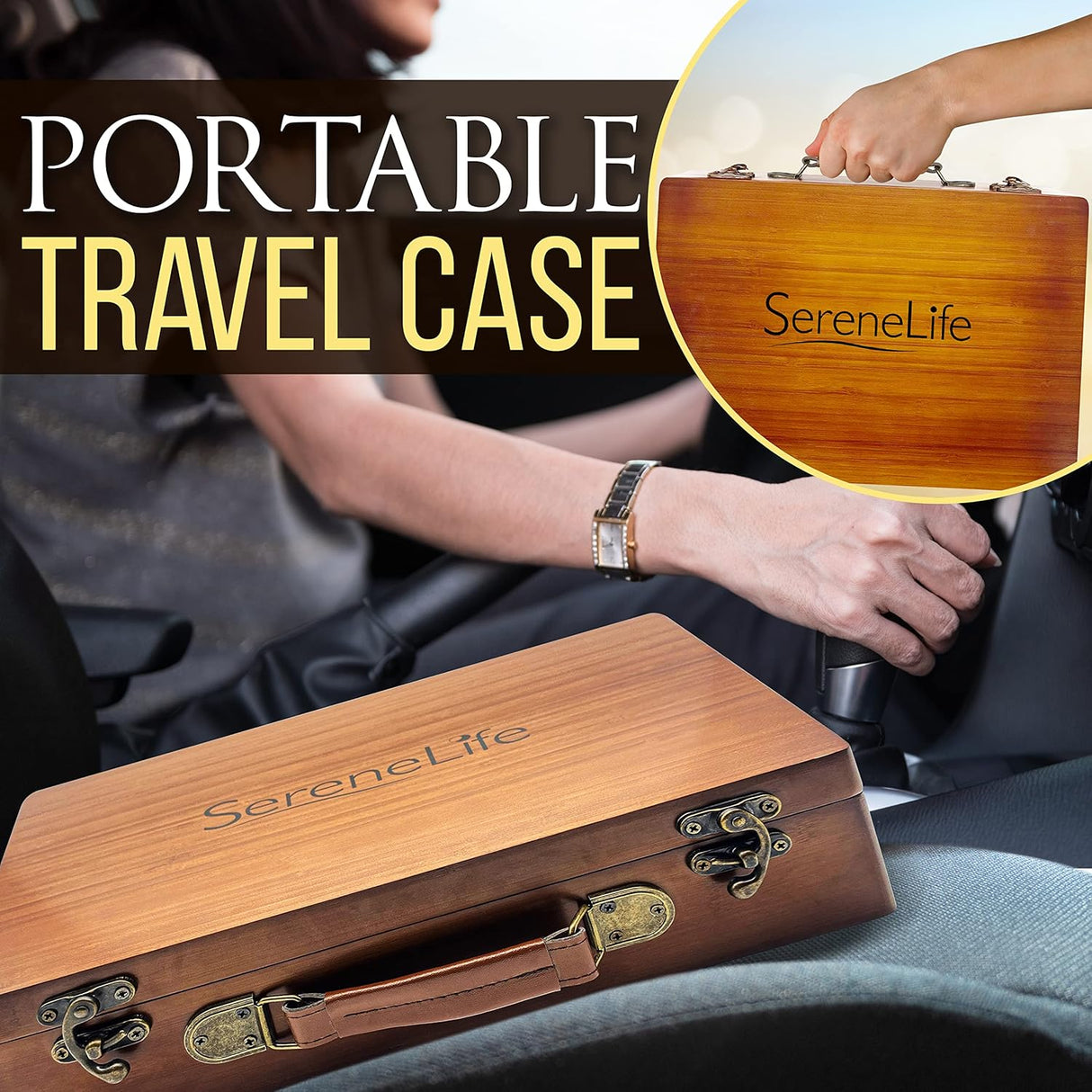 Piedras para Masajes con calentador SERENELIFE PSLMSGST70B