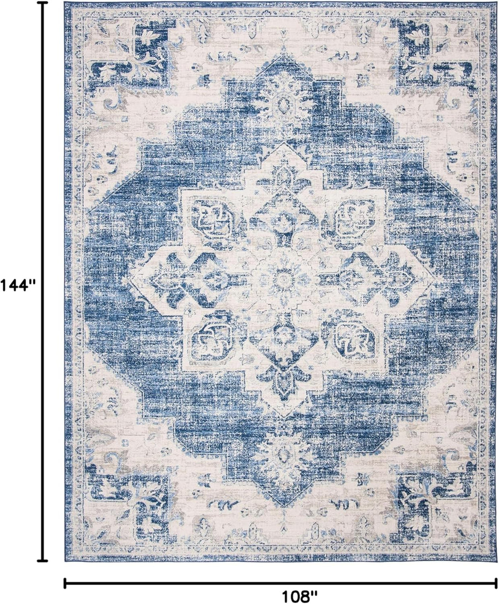 Alfombra de área, diseño medallón, fácil cuidado, modelo BNT865A