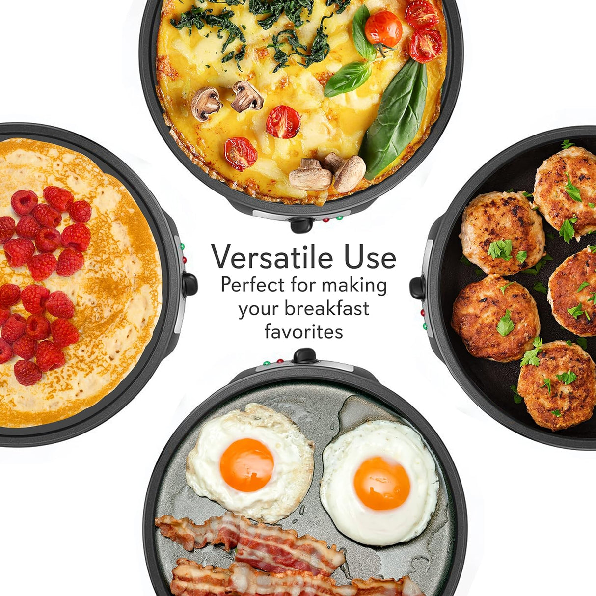 Creperas eléctrica desmontable 12 pulgadas PCRM15D