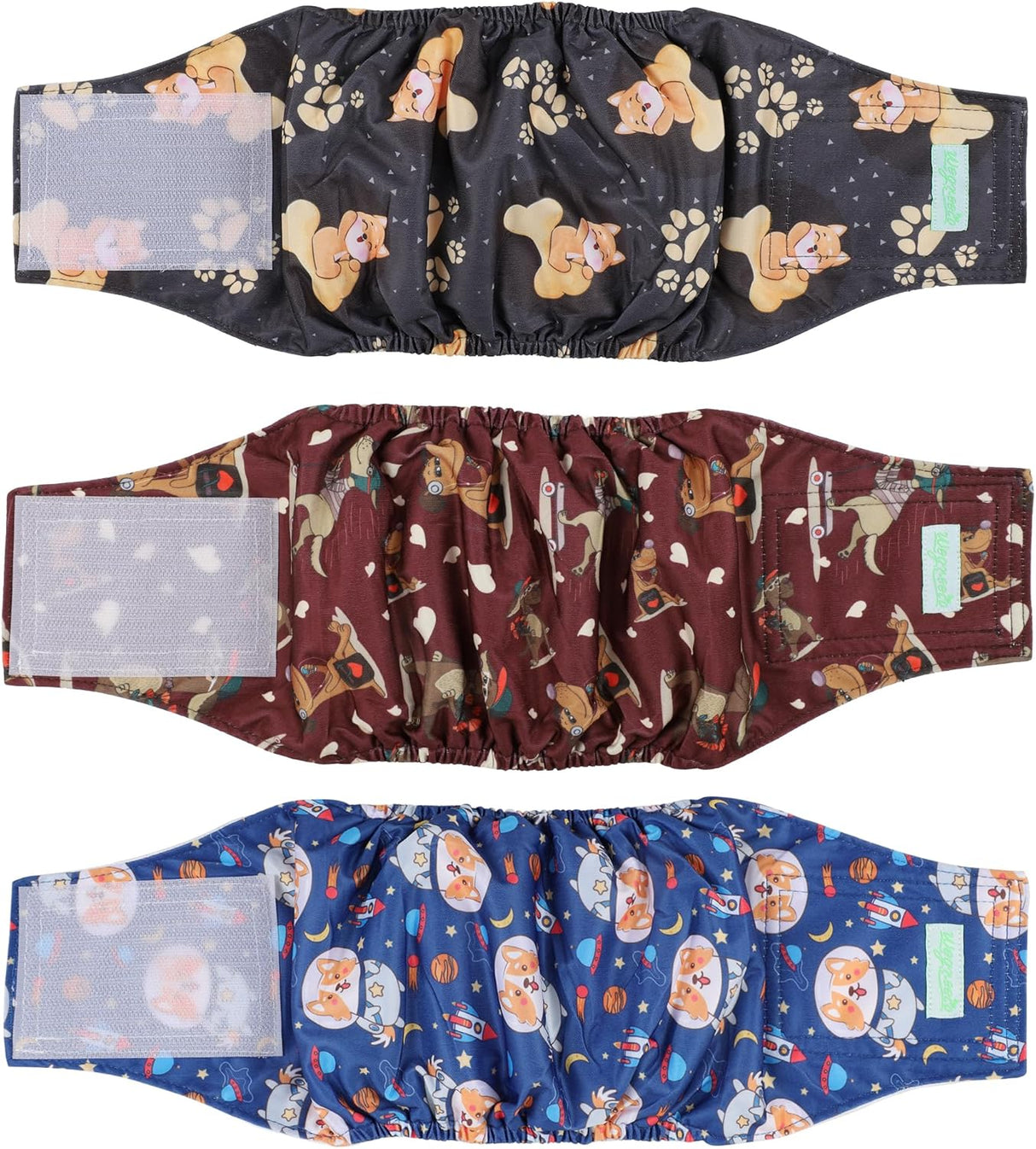 wegreeco Pañales lavables para el vientre perros machos ,(S)