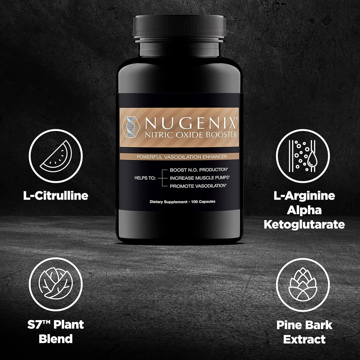 Suplementos Alimenticios potenciador de óxido nítrico