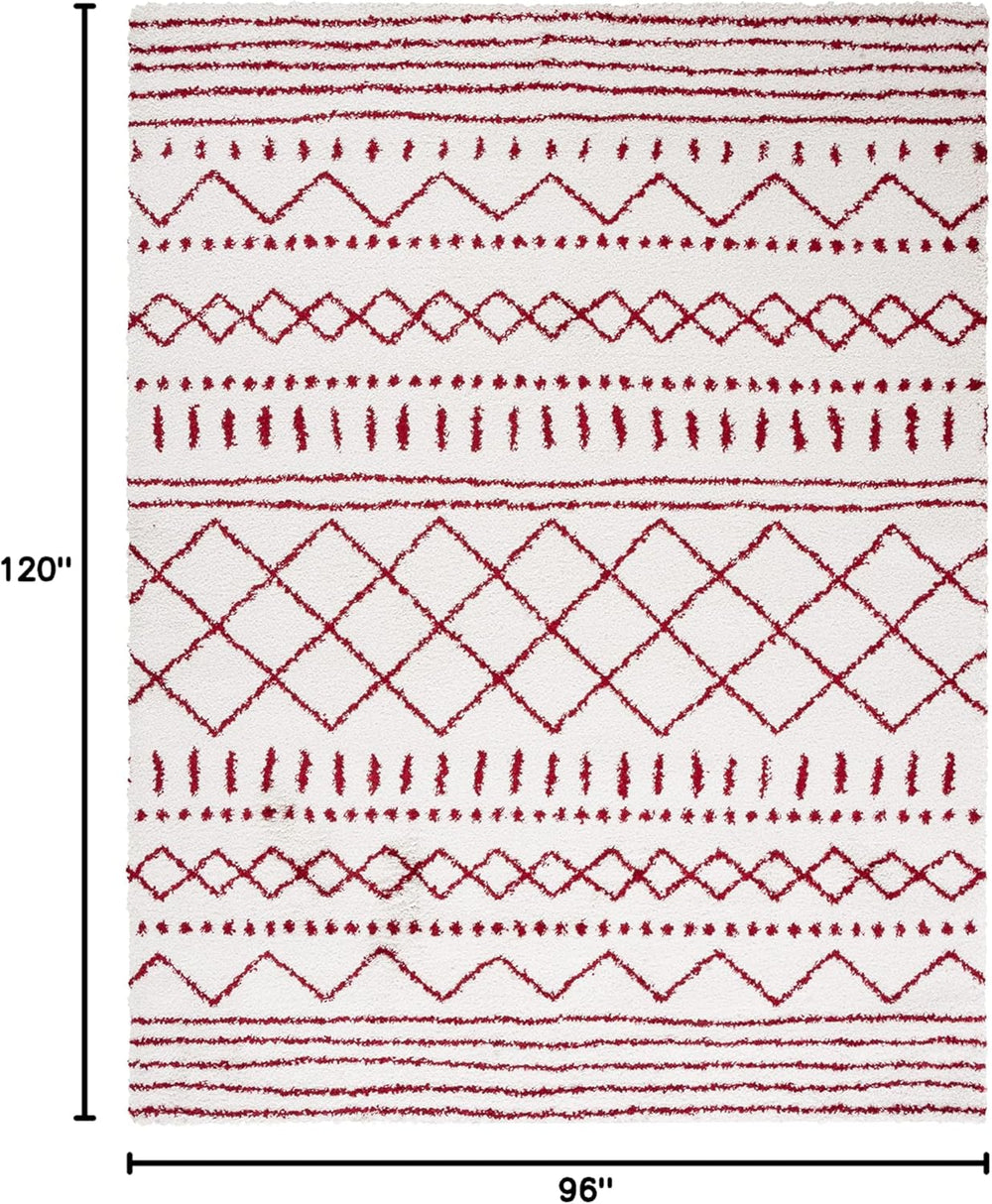 Alfombra Área Shag - Diseño Marroquí, 1.6 Grosor, ASG741P