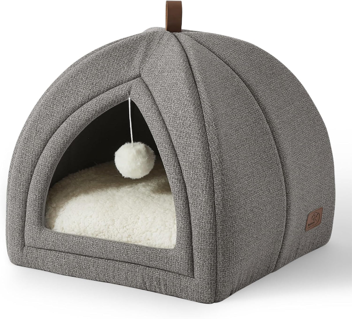 Cama para Gatos Bedsure - Cueva 2 en 1 con Almohada Extraíble